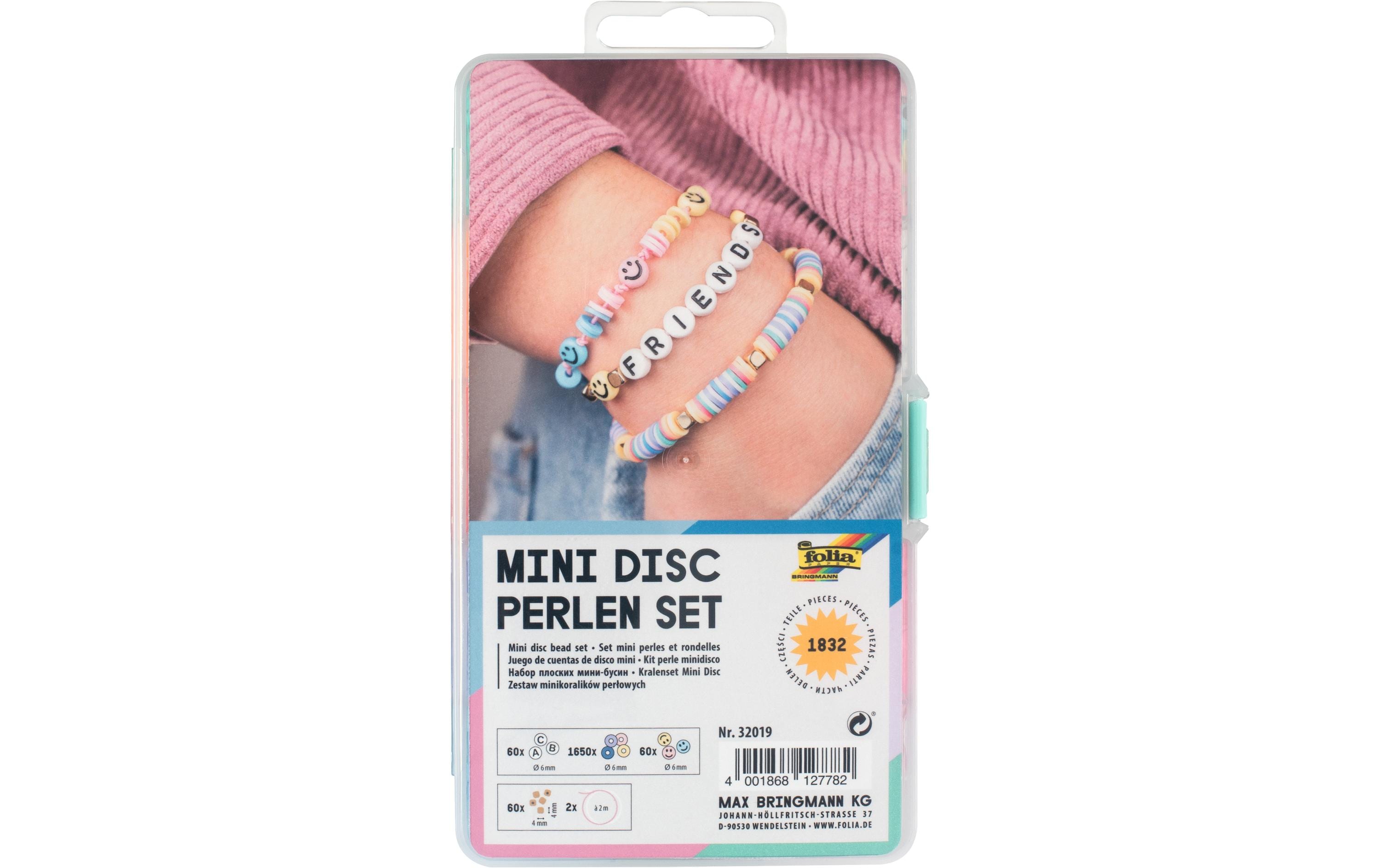 Folia Schmuck Bastelset Mini-Disc-Perlen 1832-teilig Folia Schmuck Bastelset Mini-Disc-Perlen 1832-teilig