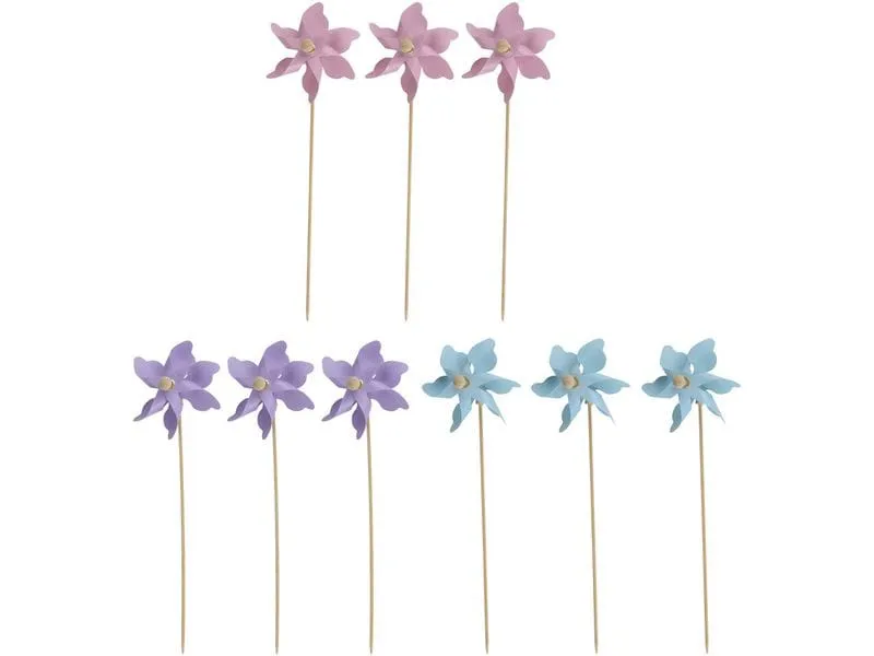 Arti Casa Windrad einfarbig Windrad Polyester Einfarbig 3er-Set