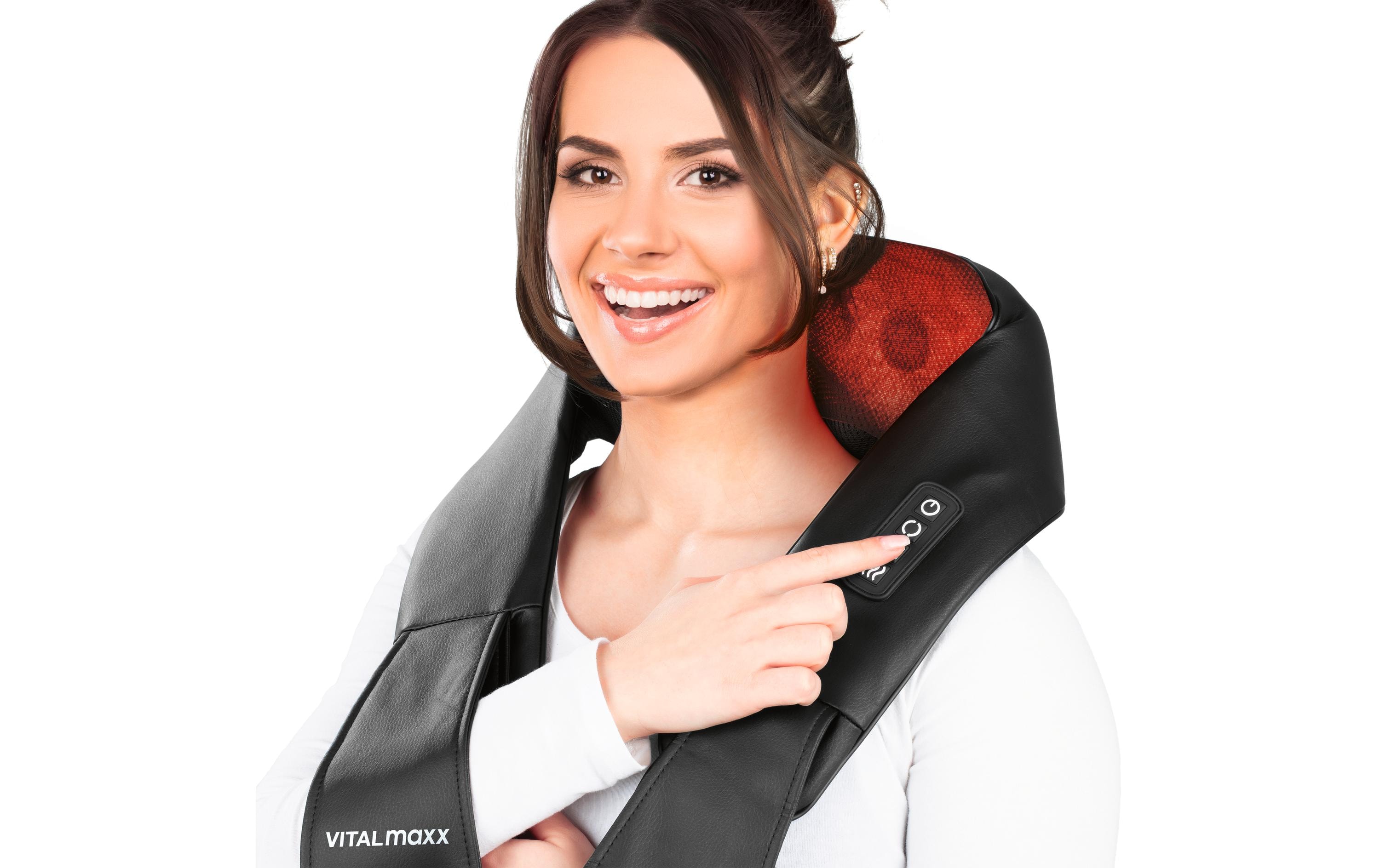 VITALmaxx Nacken-Massagekissen 12 V, Schwarz