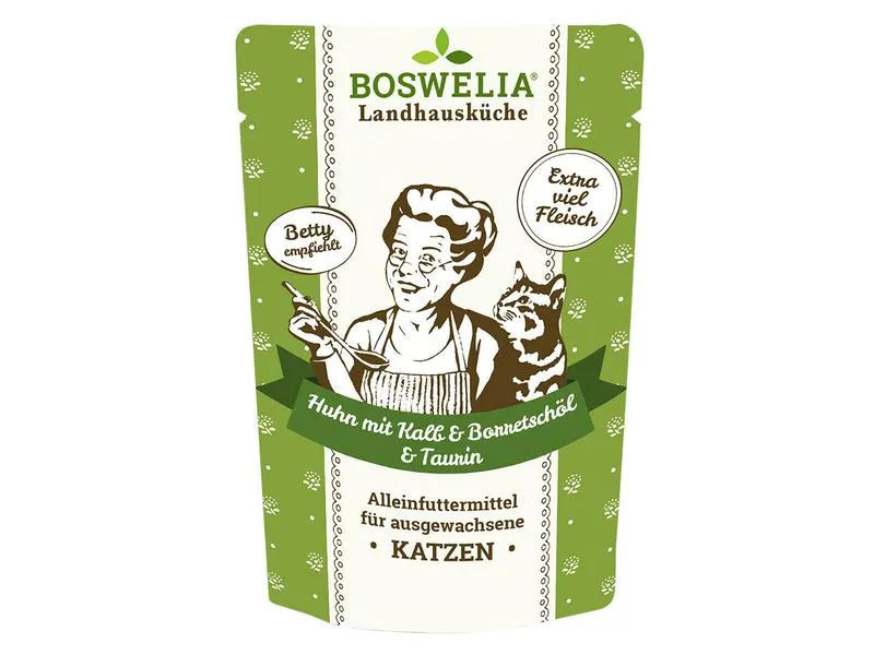 Betty's Landhausküche Nassfutter Huhn & Kalb mit Borretschöl, 12 x 100 g Betty's Landhausküche Nassfutter Huhn & Kalb mit Borretschöl, 12 x 100 g