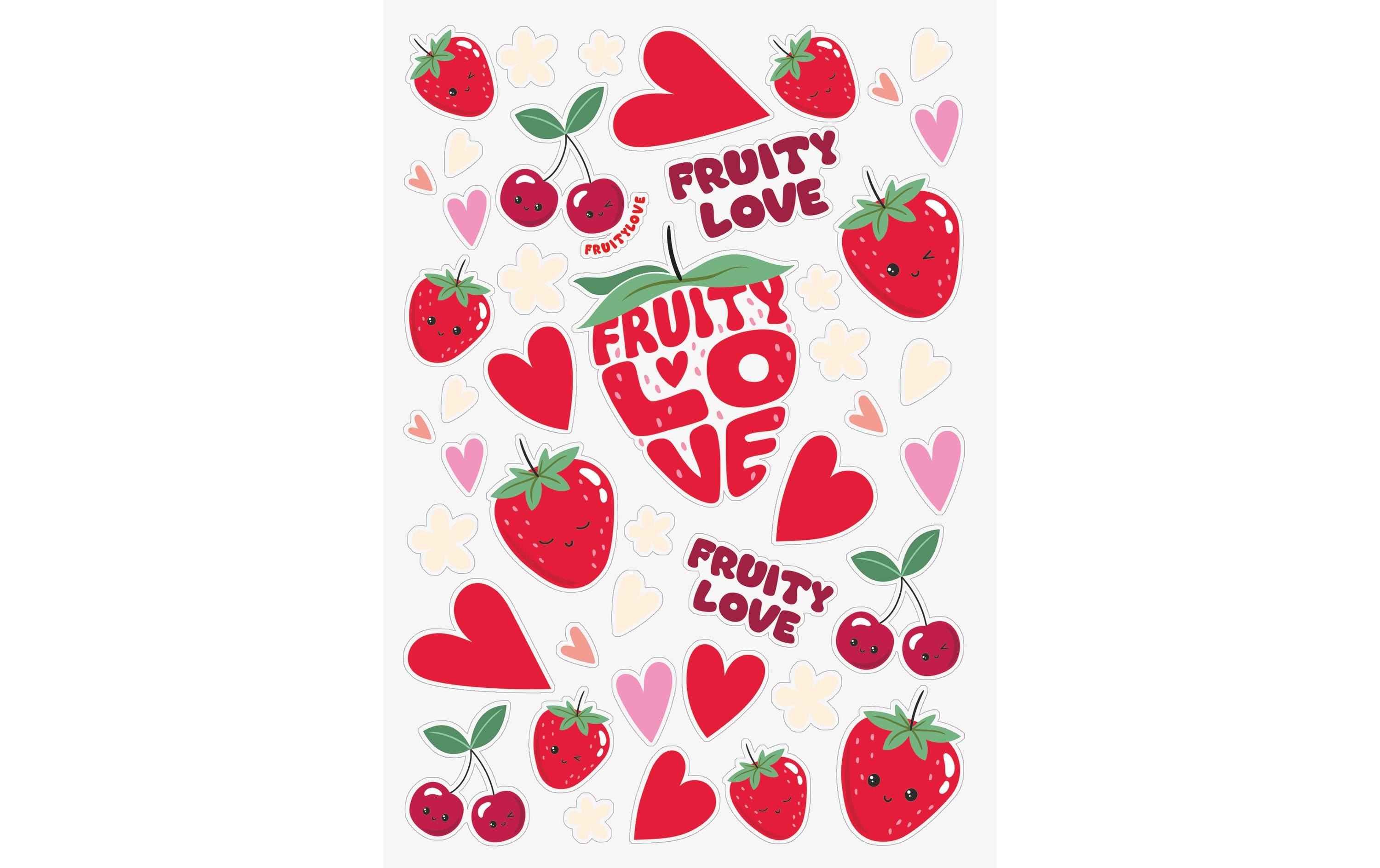 Brunnen Hausaufgabenheft Fruity Love A5, 48 Blatt