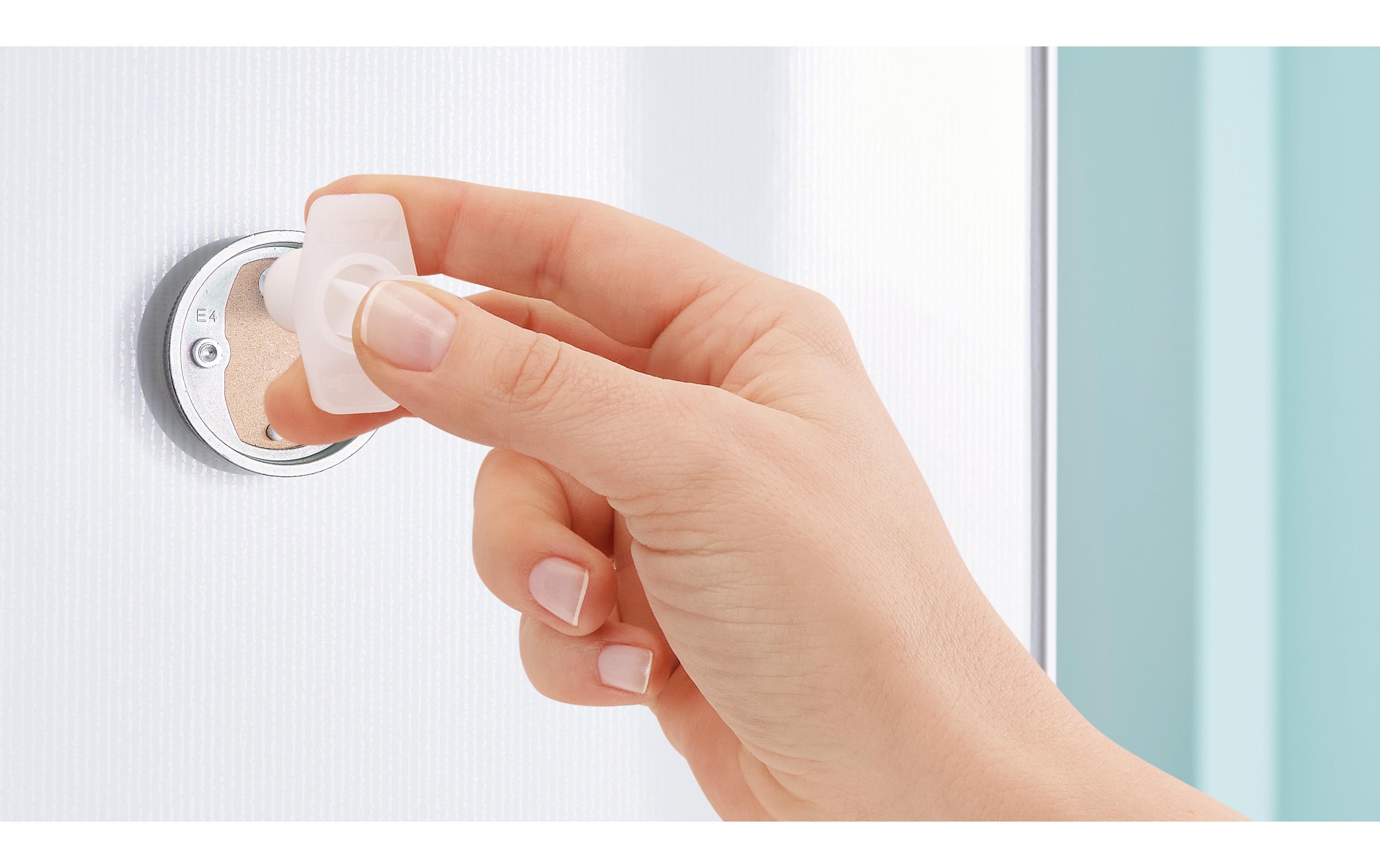 tesa Loxx Seifenablage ohne Bohren, silber