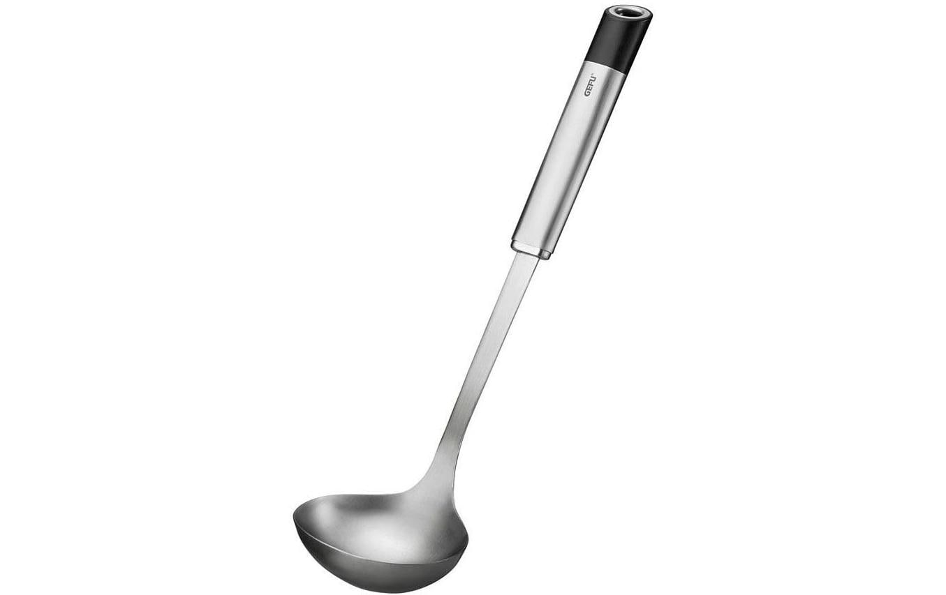 GEFU Schöpflöffel Primeline 34.2 cm, Schwarz/Silber