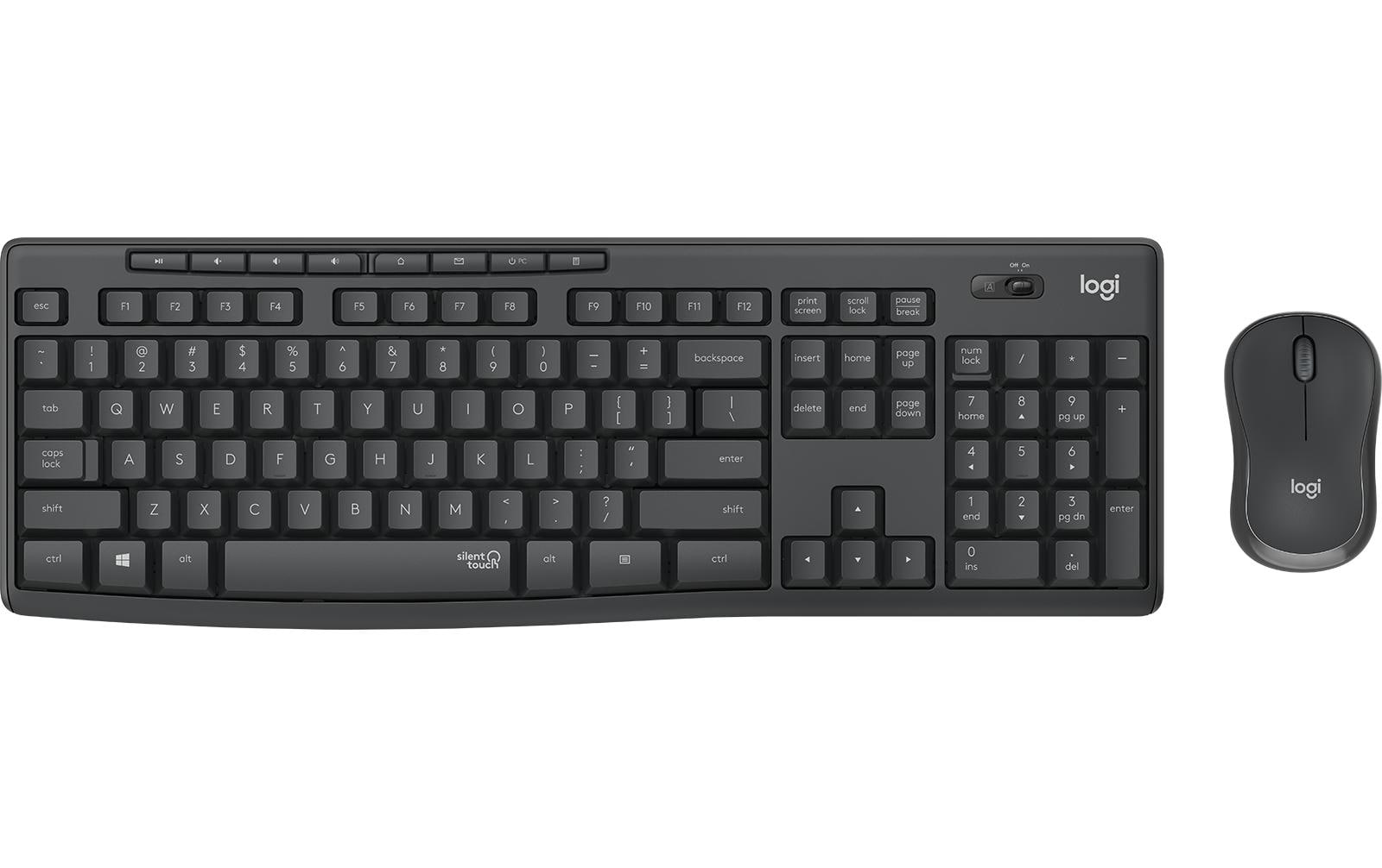 Logitech Tastatur-Maus-Set MK295 Graphite CH-Layout Logitech Tastatur-Maus-Set MK295 Graphite CH-Layout