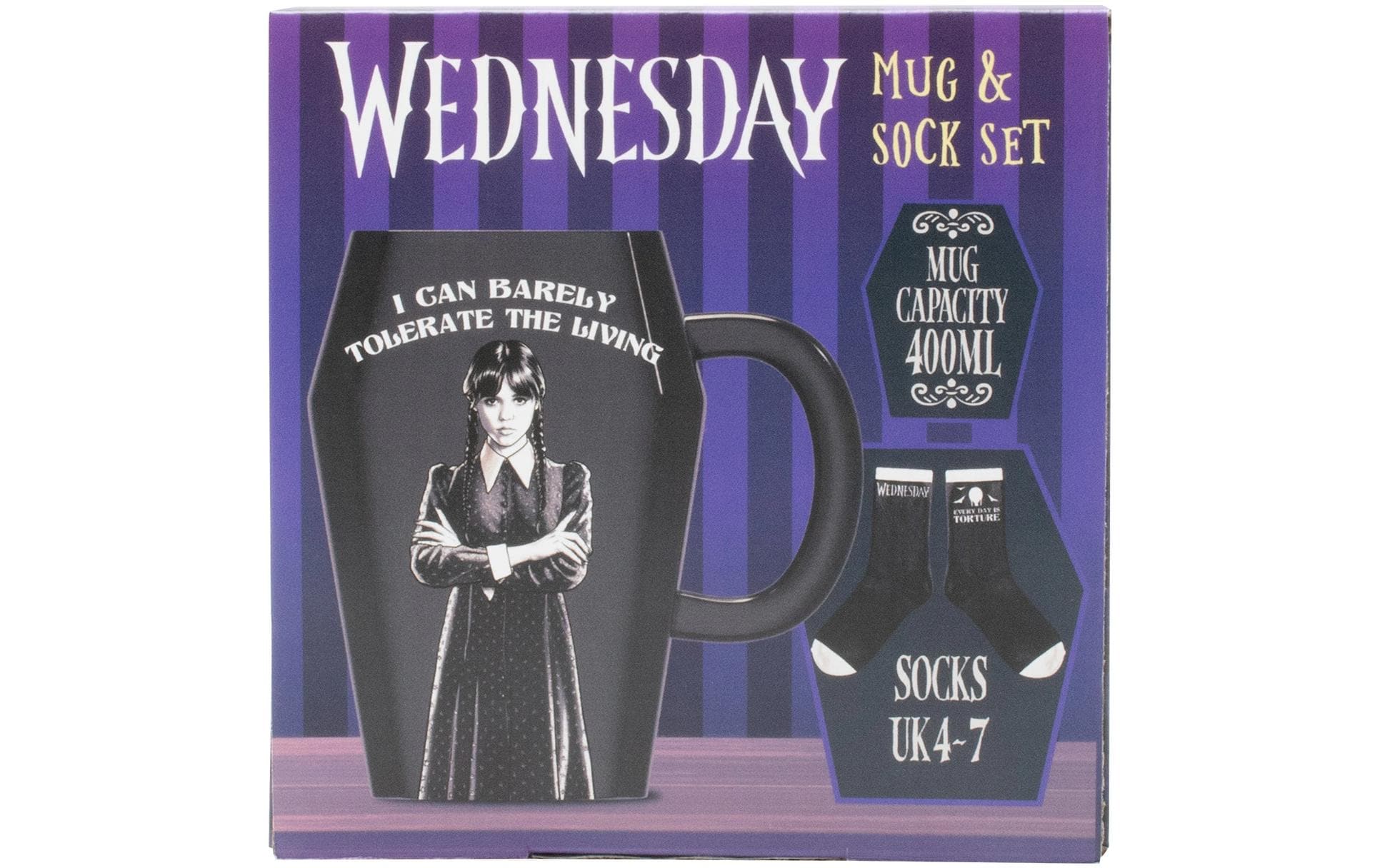 Thumbs Up! Wednesday Tasse & Socken Set Sarg