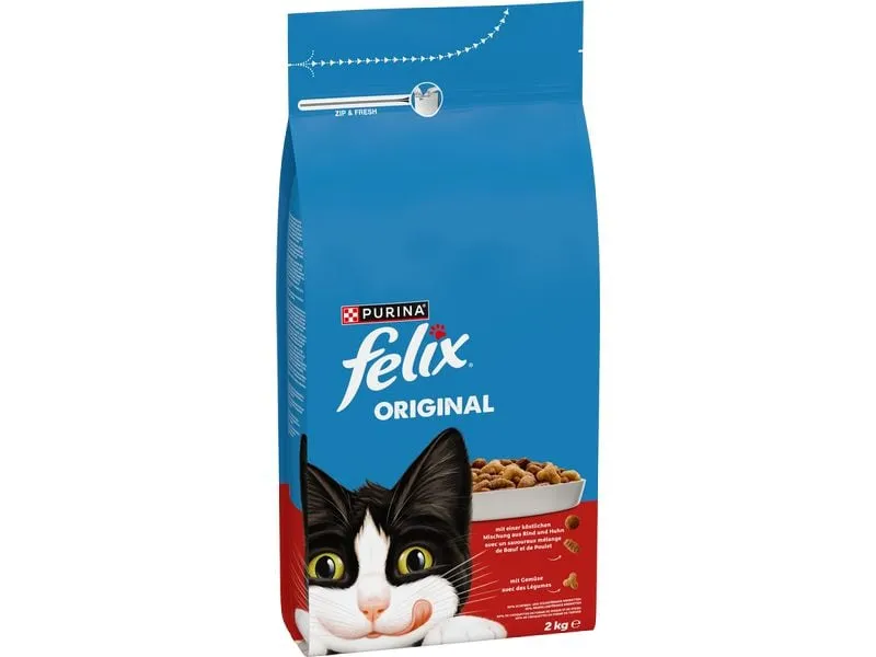 Felix Trockenfutter Original Fleisch 2 kg