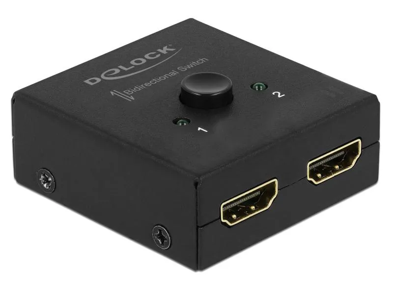 Delock Umschalter 2in-1Out, 1in-2out HDMI 4K/60Hz, Bidirektional