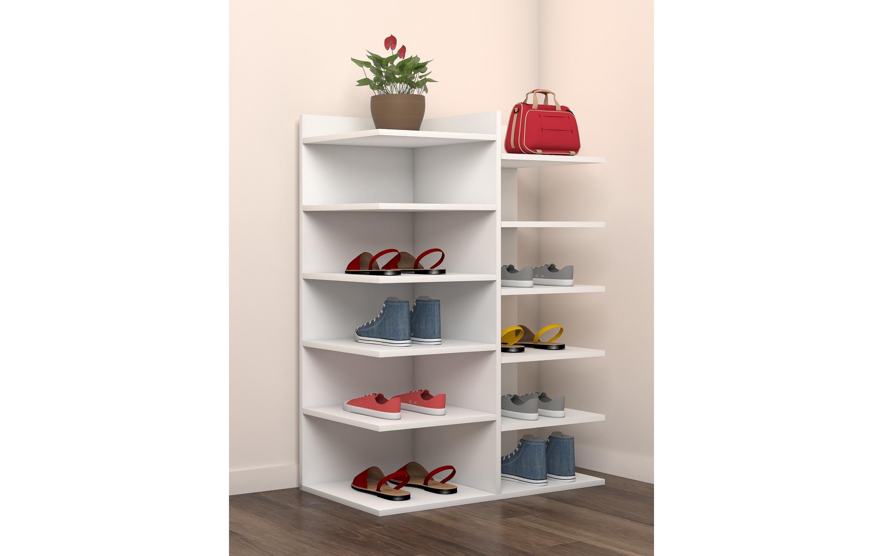 VCM Schuhregal Enosa 60 x 80 cm, Weiss
