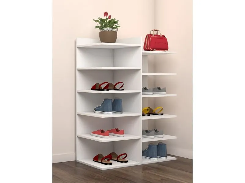 VCM Schuhregal Enosa 60 x 80 cm, Weiss VCM Schuhregal Enosa 60 x 80 cm, Weiss