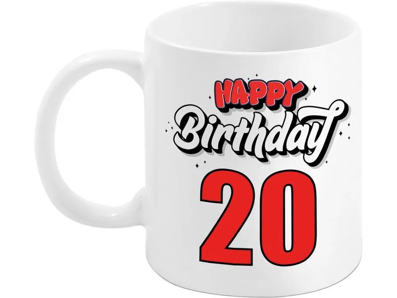 Trendcompany Tasse 20. Geburtstag Trendcompany Tasse 20. Geburtstag