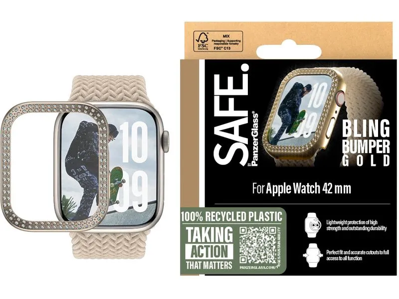 SAFE. Displayschutz Bling Bumper Goldr 41 mm SAFE. Displayschutz Bling Bumper Goldr 41 mm