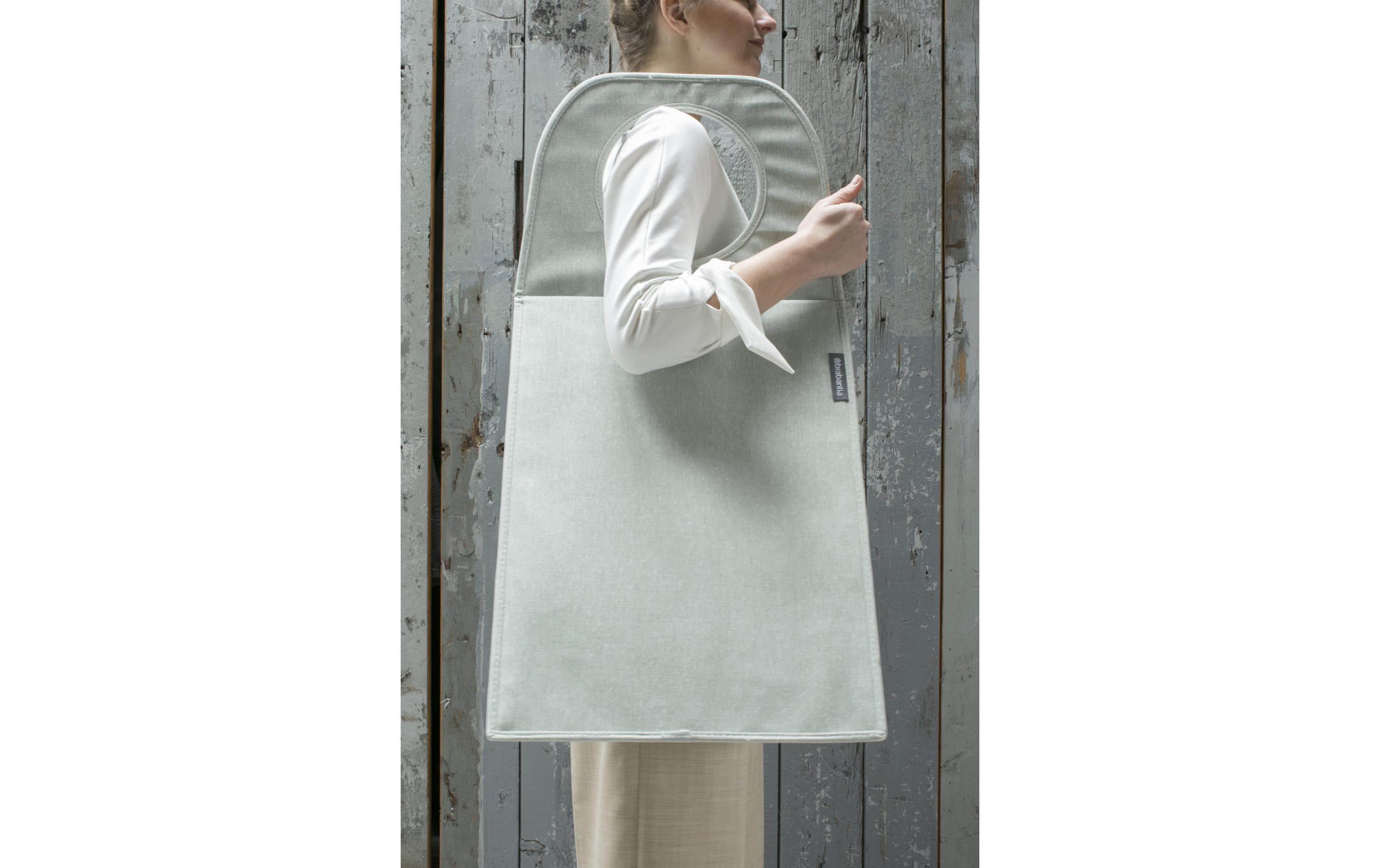 Brabantia Wäschesammler faltbar, 55 Liter, Hellgrün