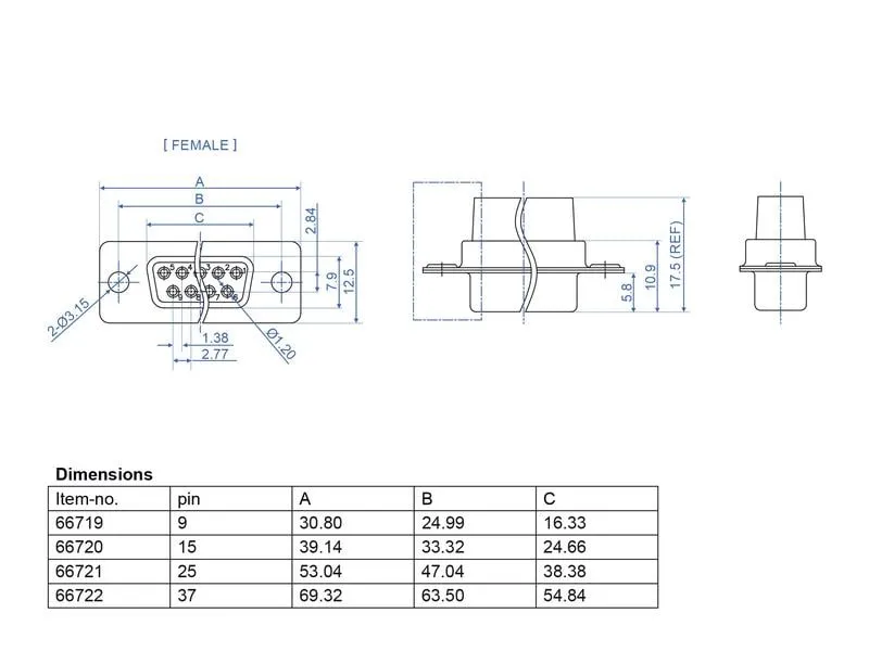 Delock Crimp Buchse D-Sub 9 Pin 4 Stück Delock Crimp Buchse D-Sub 9 Pin 4 Stück