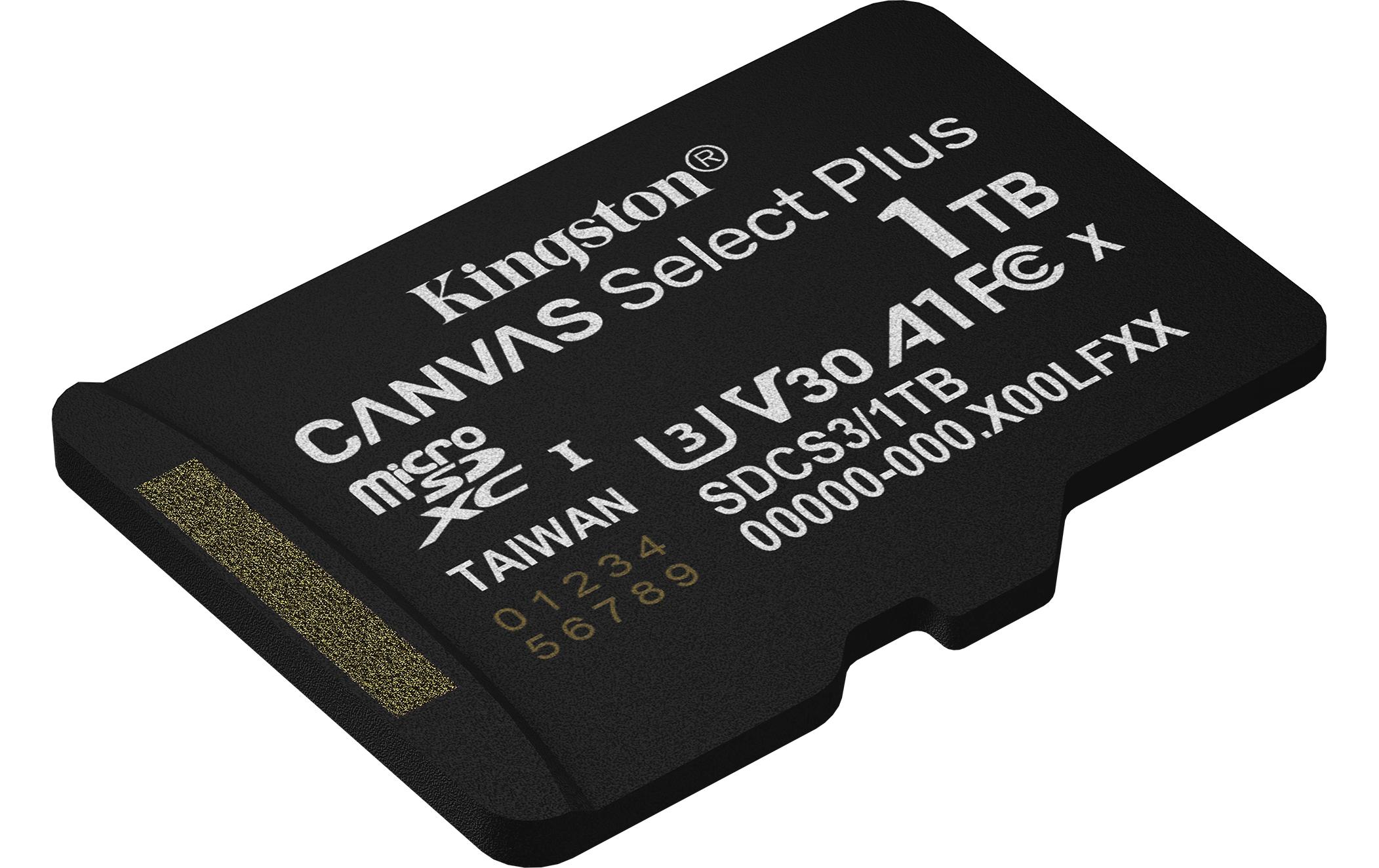 Kingston microSDXC-Karte Canvas Select Plus Gen3 1000 GB