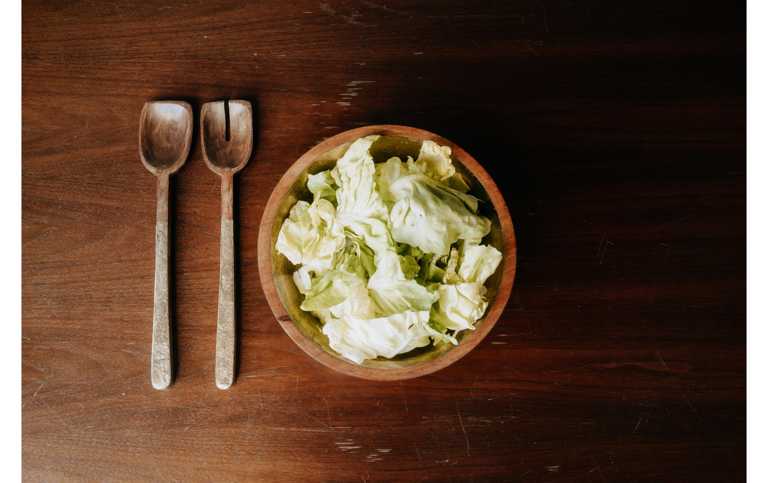 Kadastar Salatbesteck Shine Braun/Gold