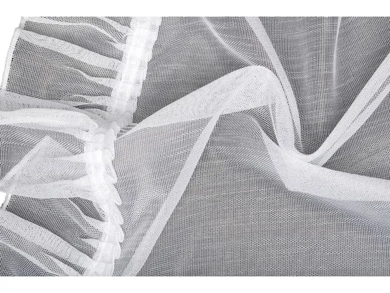 Hubatka Tagvorhang Vitrage 95 cm x 150 cm, Weiss