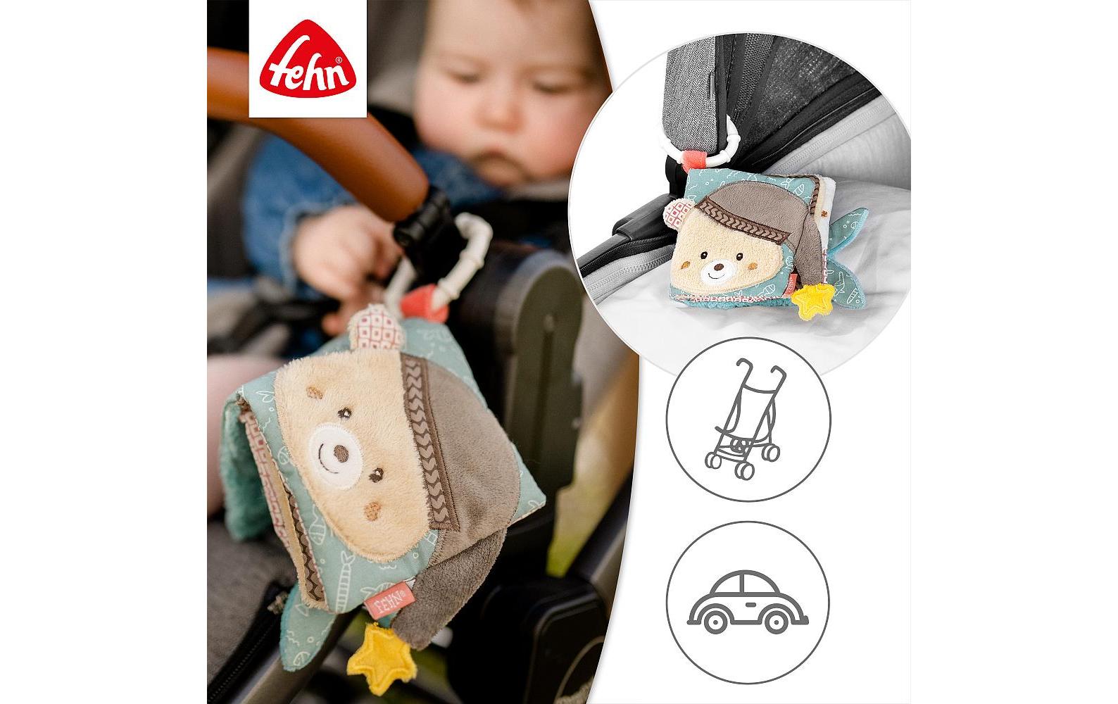 fehn Kinderwagenspielzeug Stoffbuch Bruno fehn Kinderwagenspielzeug Stoffbuch Bruno