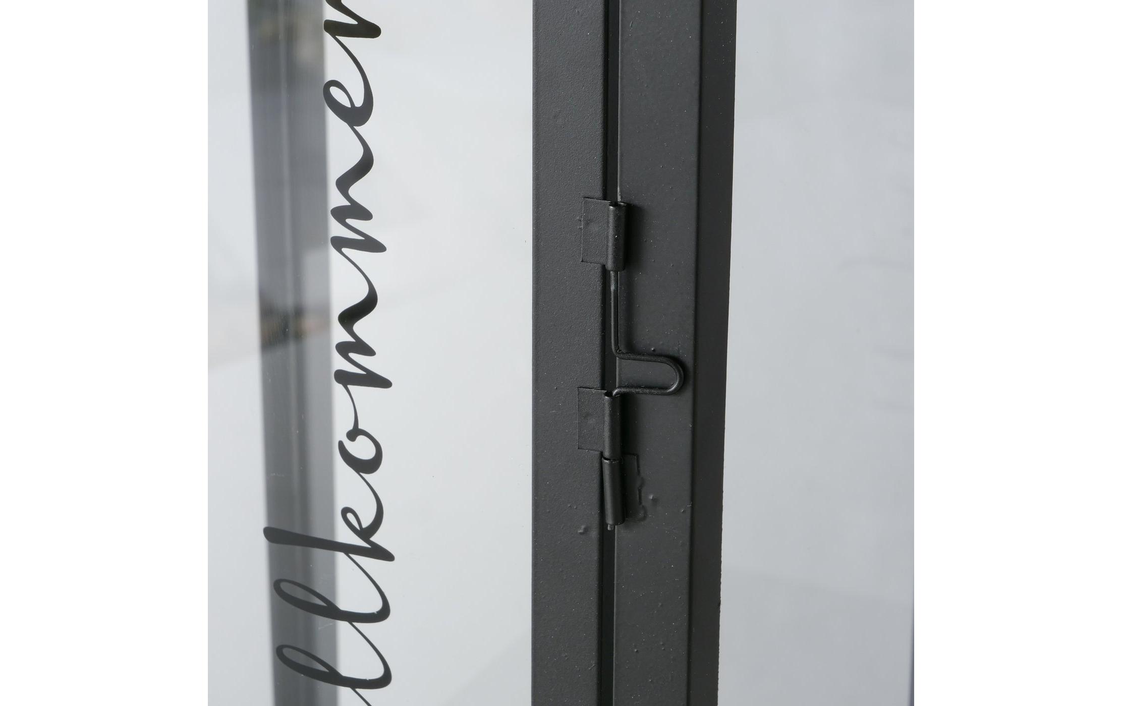 Boltze Laterne Berlin 2-teilig, 40 cm/50 cm, Schwarz