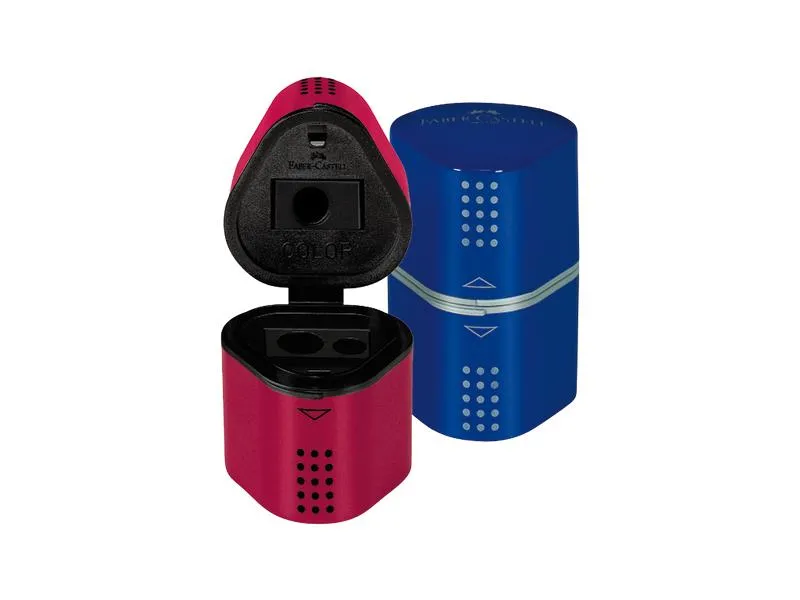 Faber-Castell Spitzer Grip 2001 10 Stück, Brombeere und Blau Faber-Castell Spitzer Grip 2001 10 Stück, Brombeere und Blau