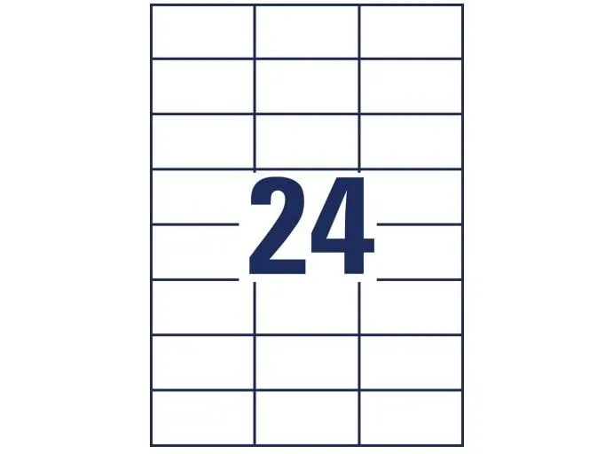 Avery Zweckform Universal-Etiketten 70 x 37 mm,1560 Etiketten / 65 Bogen Avery Zweckform Universal-Etiketten 70 x 37 mm,1560 Etiketten / 65 Bogen