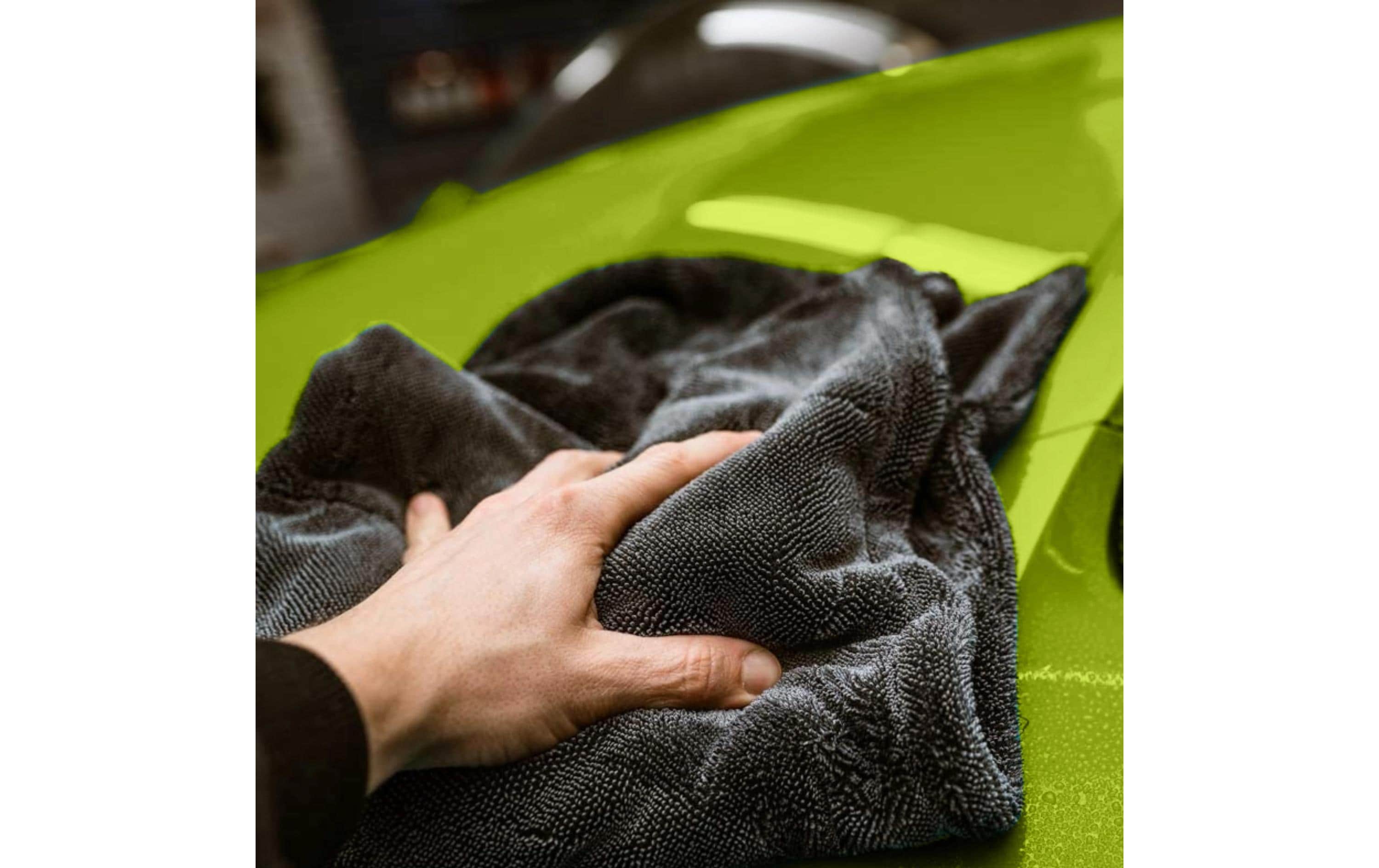 21CARS Trockentuch XL Twisted Towel Auto, Grau, 80 x 50 cm