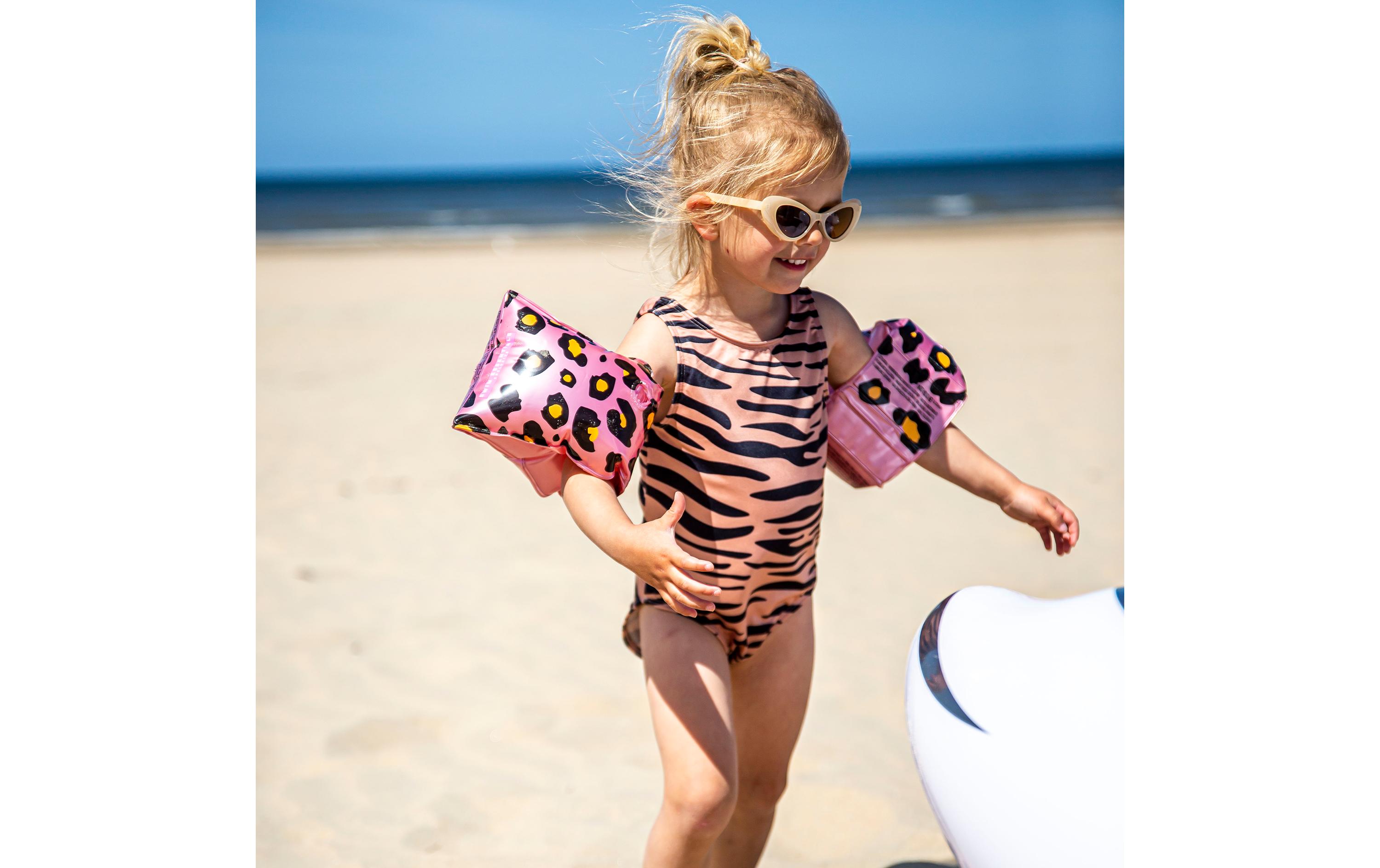 Swim Essentials Schwimmflügel 2-6 Jahre Leopard Rose Gold