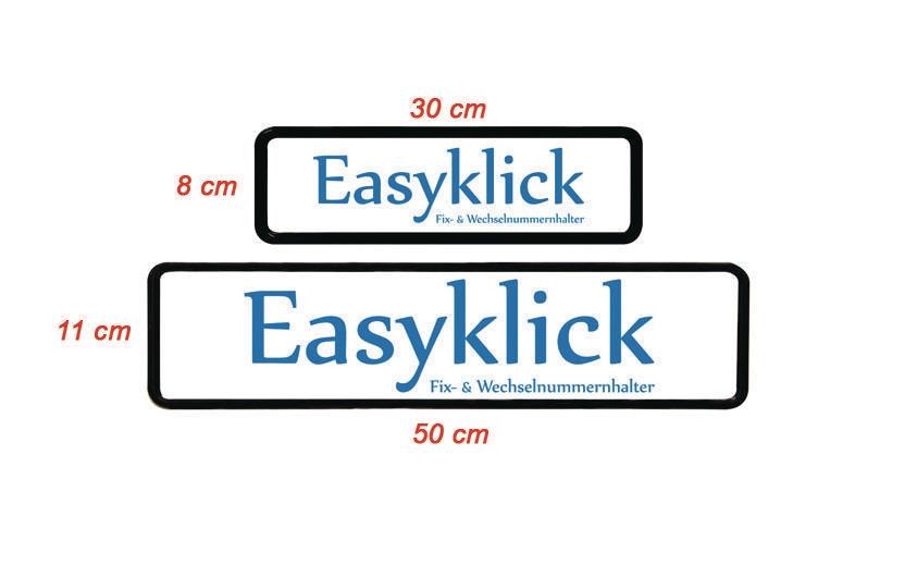 EASYKLICK Kennzeichenhalterset lang, Schwarz EASYKLICK Kennzeichenhalterset lang, Schwarz