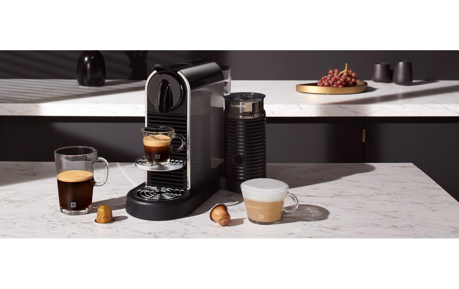 De'Longhi Kaffeemaschine Nespresso CitiZ Platinum&Milk EN330.M Silber