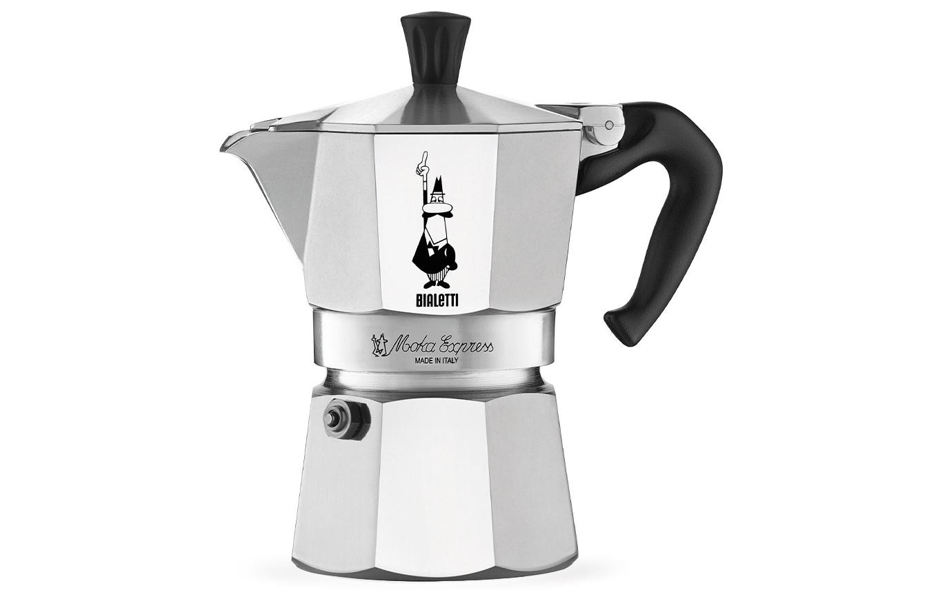 Bialetti Espressokocher Moka Express 1 Tassen, Silber
