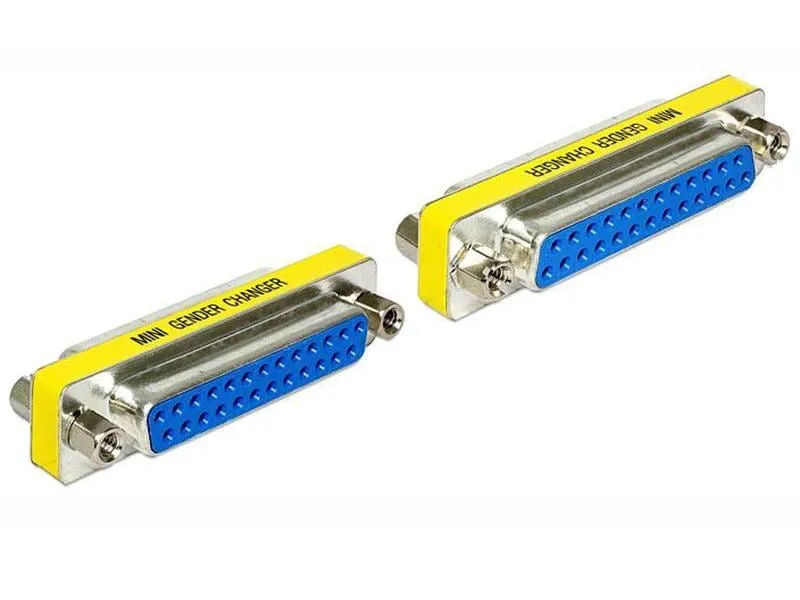 Delock Gender Changer DB25 f - f Delock Gender Changer DB25 f - f