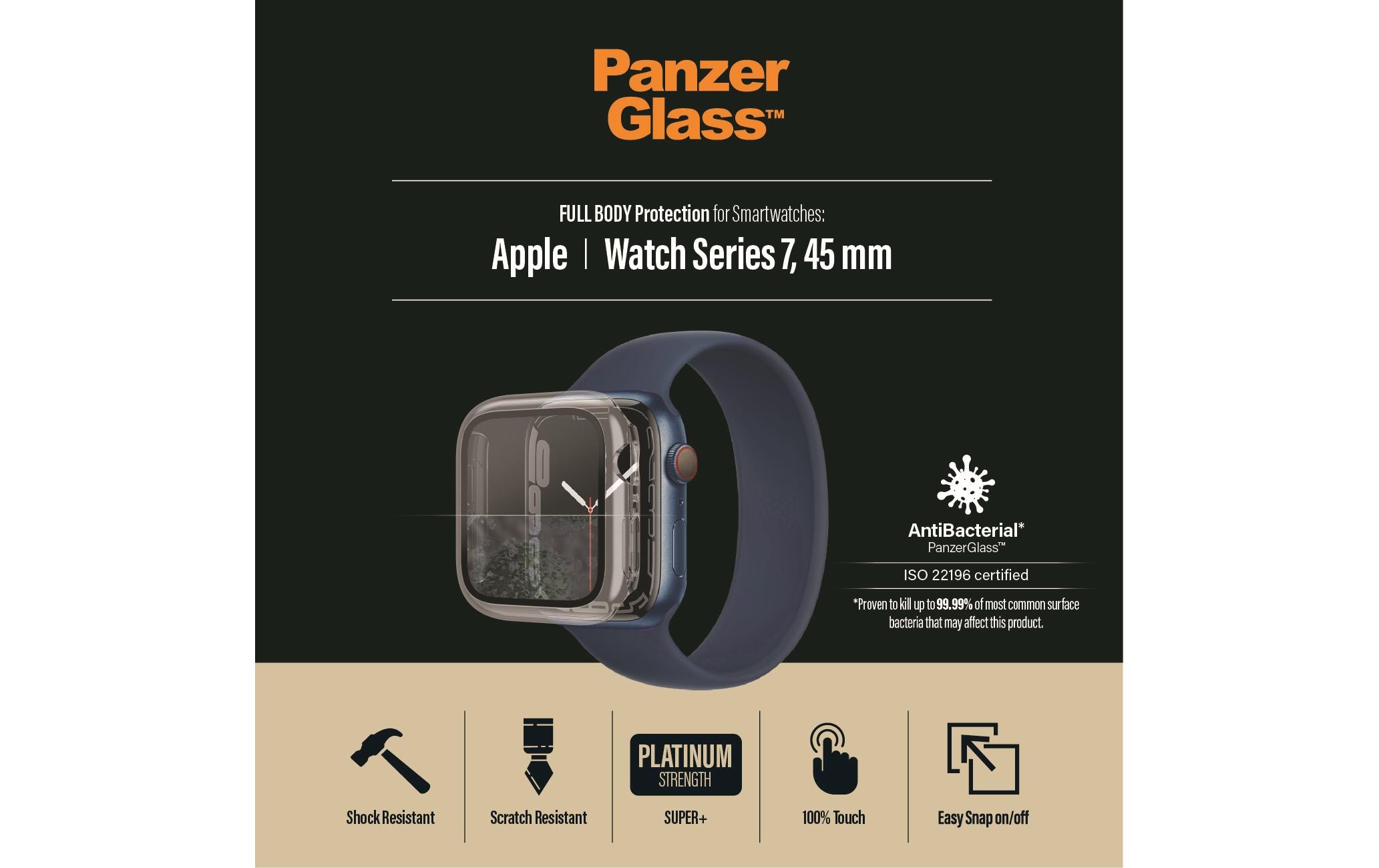 Panzerglass Displayschutz Full Body Apple Watch 7/8 (45 mm) Panzerglass Displayschutz Full Body Apple Watch 7/8 (45 mm)