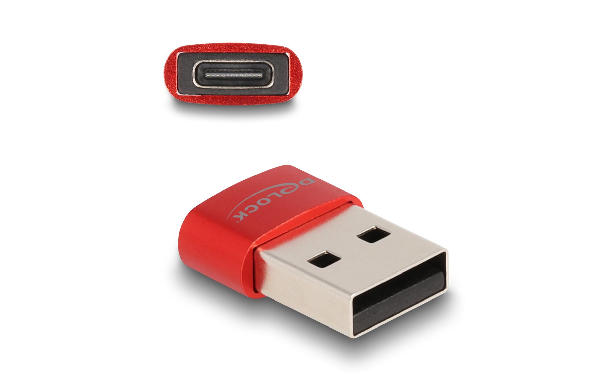 Delock USB 2.0 Adapter USB-A Stecker - USB-C Buchse Delock USB 2.0 Adapter USB-A Stecker - USB-C Buchse