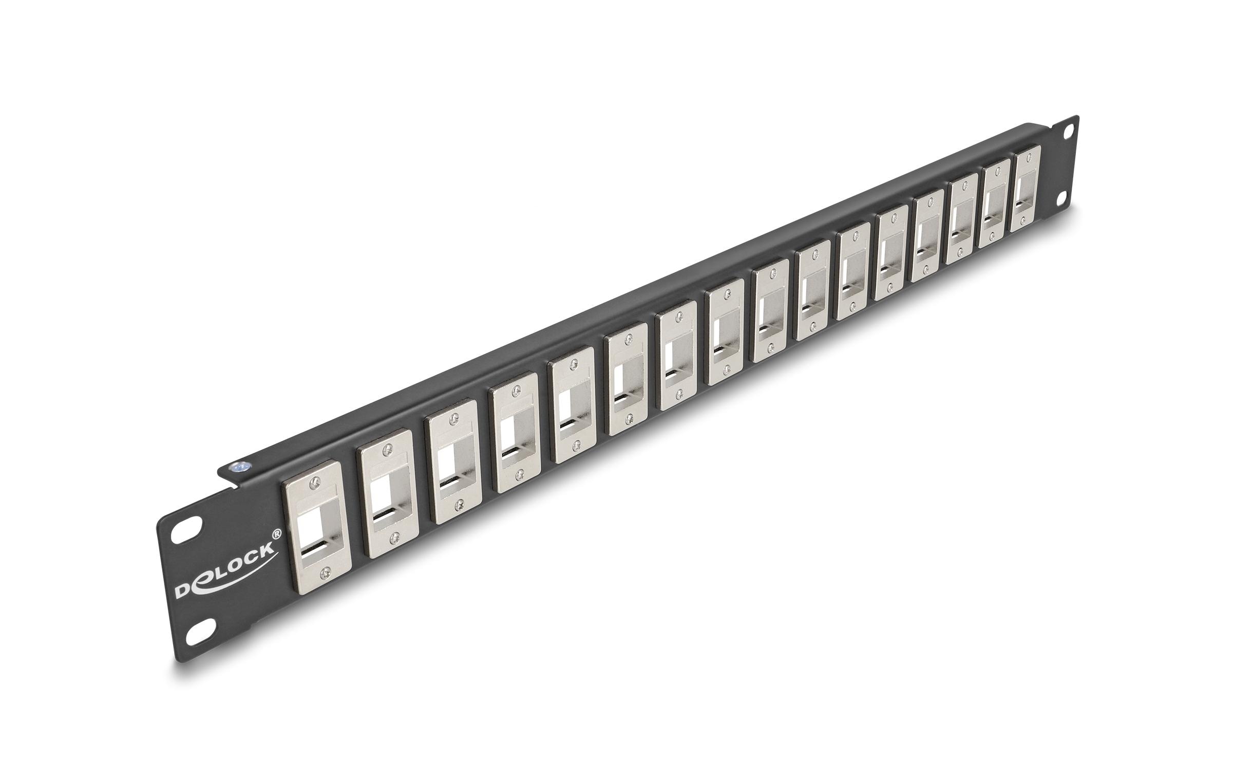 Delock Patchpanel Keystone 16 Port 1 HE 19 Rack Delock Patchpanel Keystone 16 Port 1 HE 19 Rack
