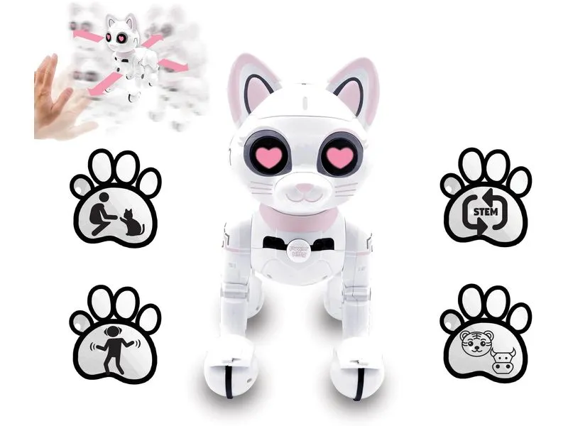 Lexibook Robotkatze Power Kitty Weiss Pink