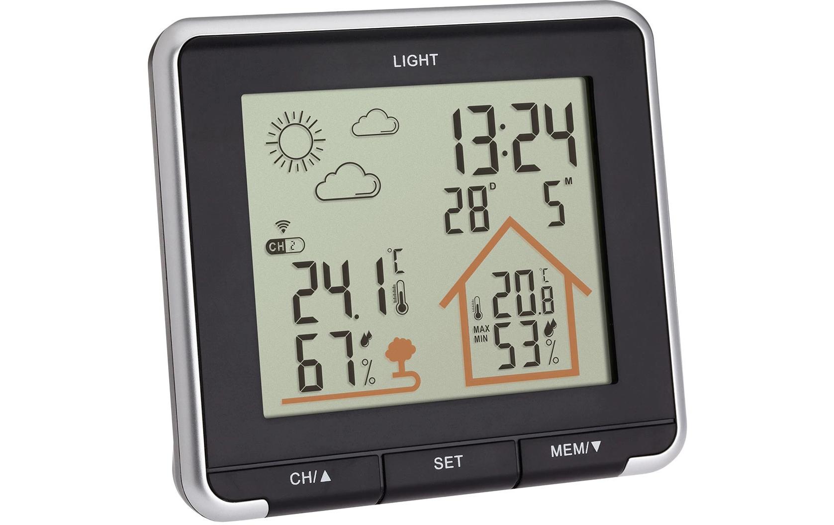 TFA Dostmann Wetterstation Life Schwarz