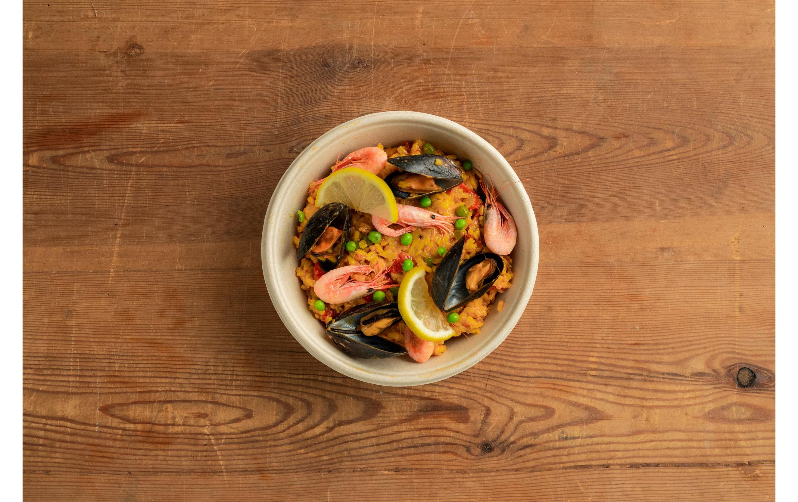 BioPak Einweg-Schale 600 ml Braun ungeteilt, 40 Stück