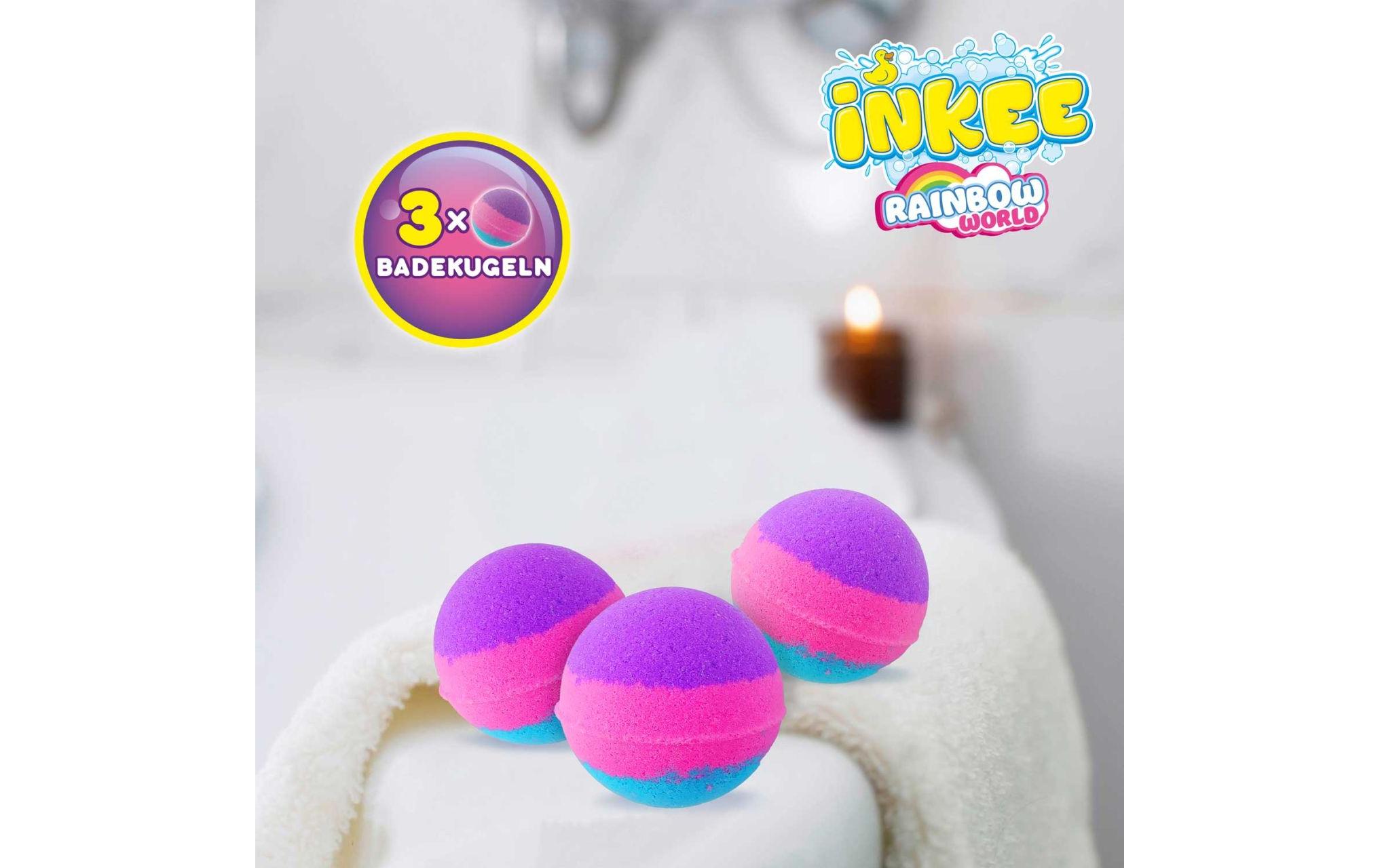 Craze Badekugel Inkee Rainbow World 3 Stück