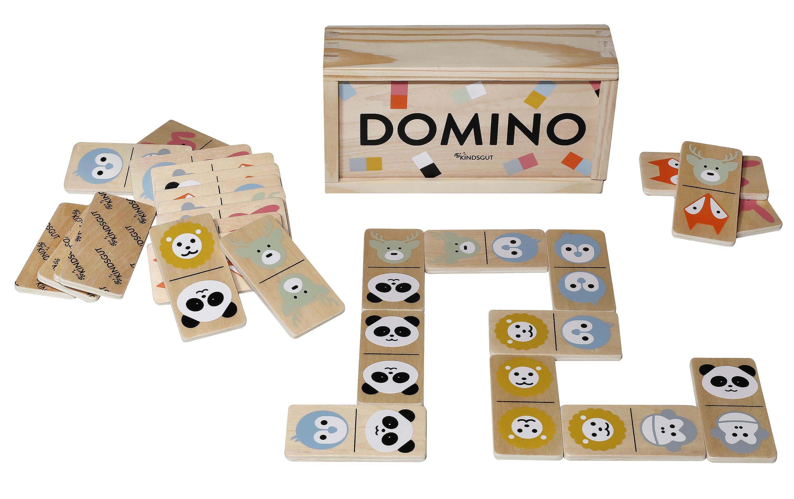 Kindsgut Kinderspiel Domino Tiere