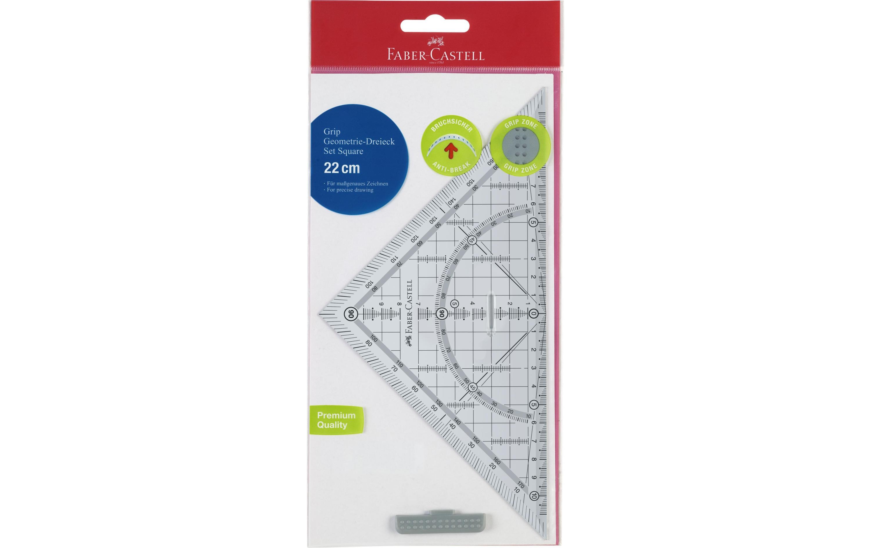 Faber-Castell Geodreieck 22 cm mit Griff Faber-Castell Geodreieck 22 cm mit Griff