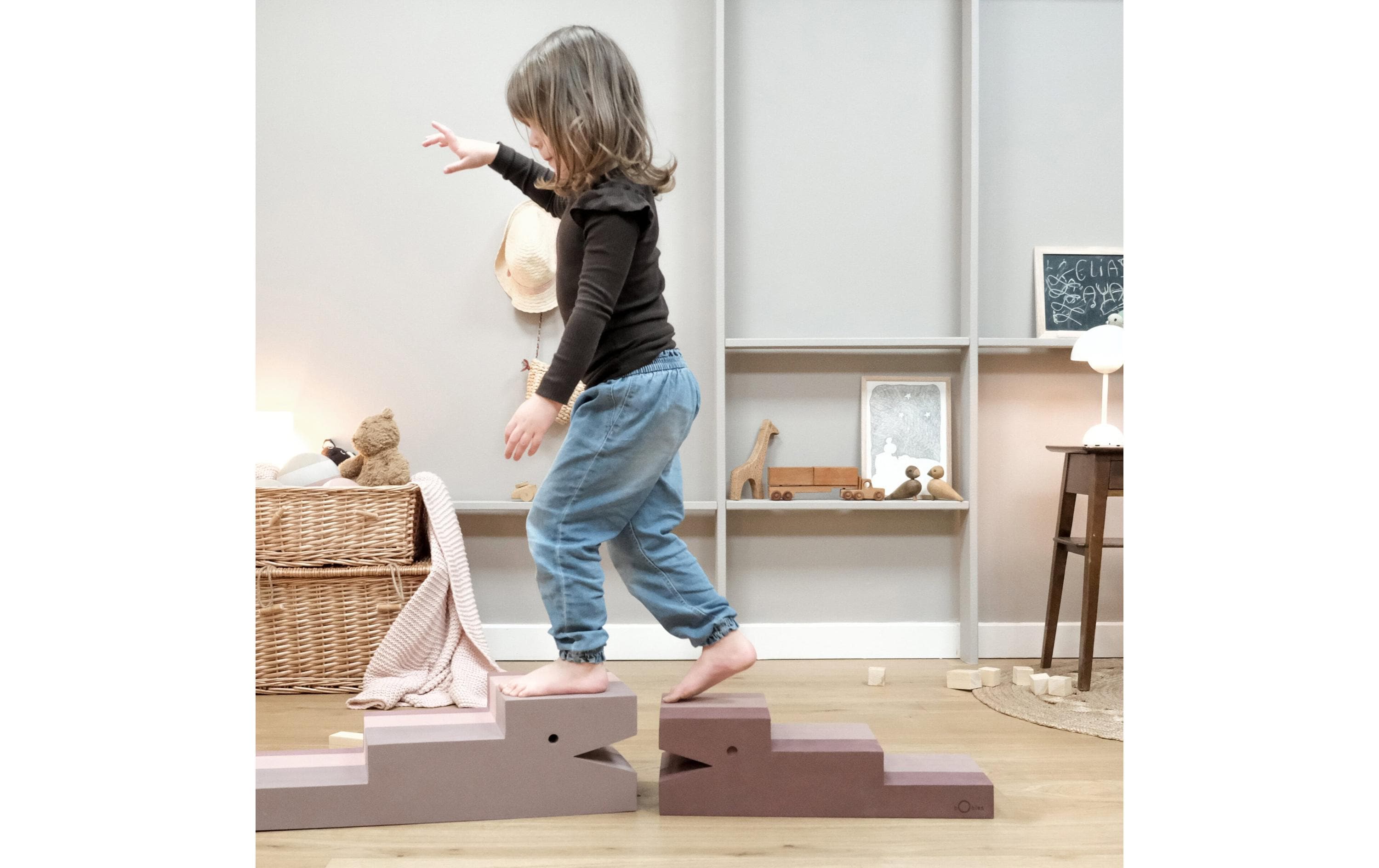 bObles Beschäftigungsspielzeug Krokodil M Vintage Rose