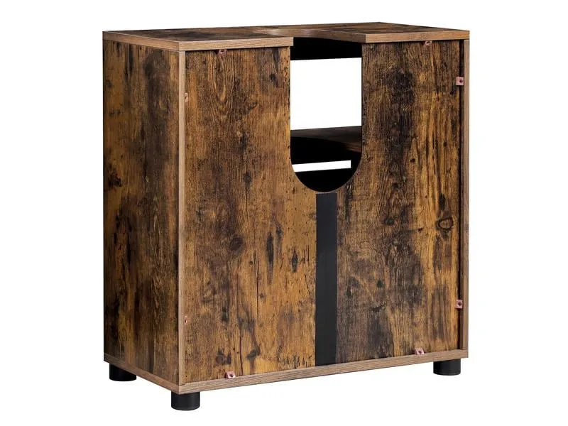 VASAGLE Waschbeckenunterschrank 60 x 63 cm, Braun