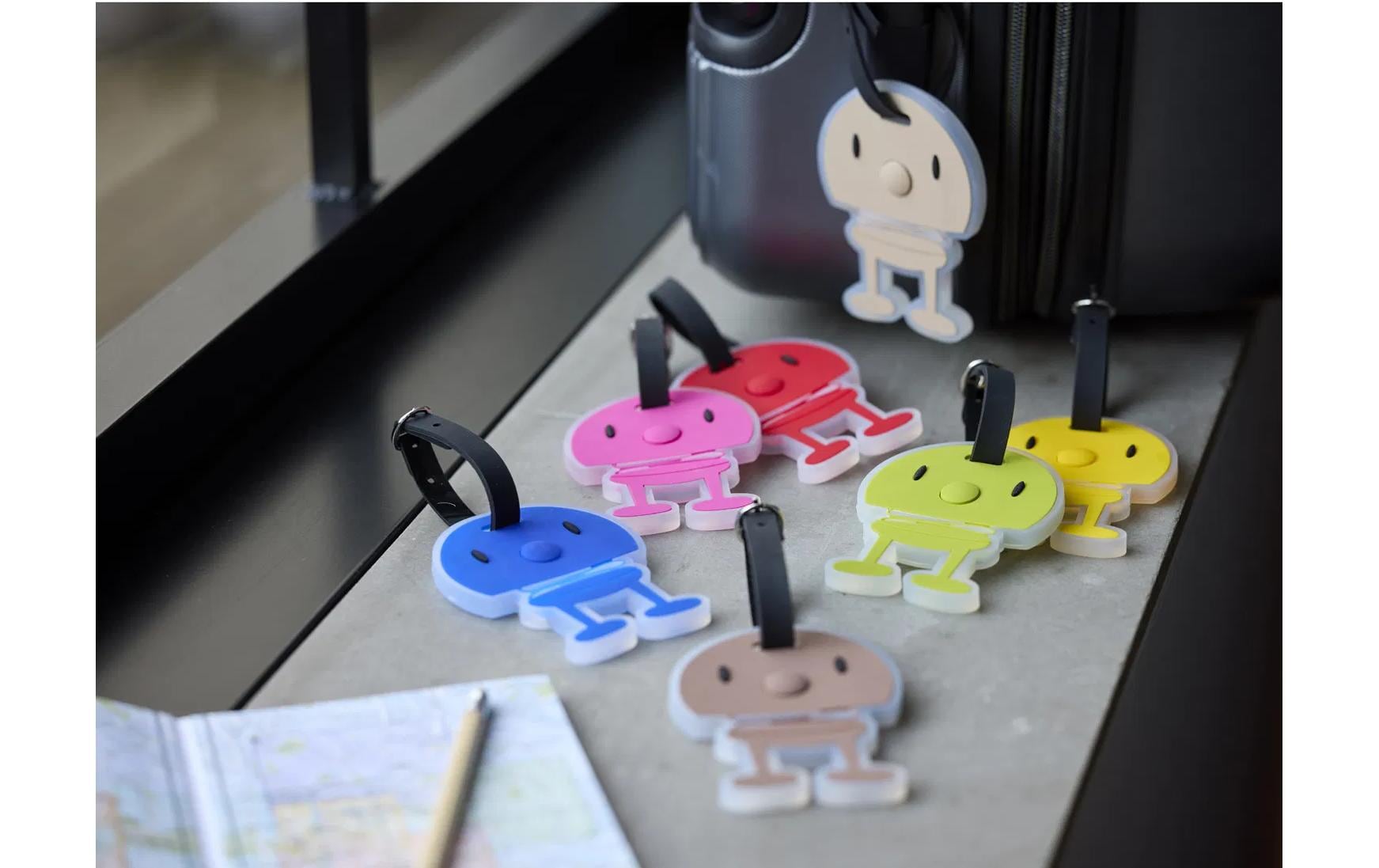 Hoptimist Kofferlabel Schokolade/Schwarz