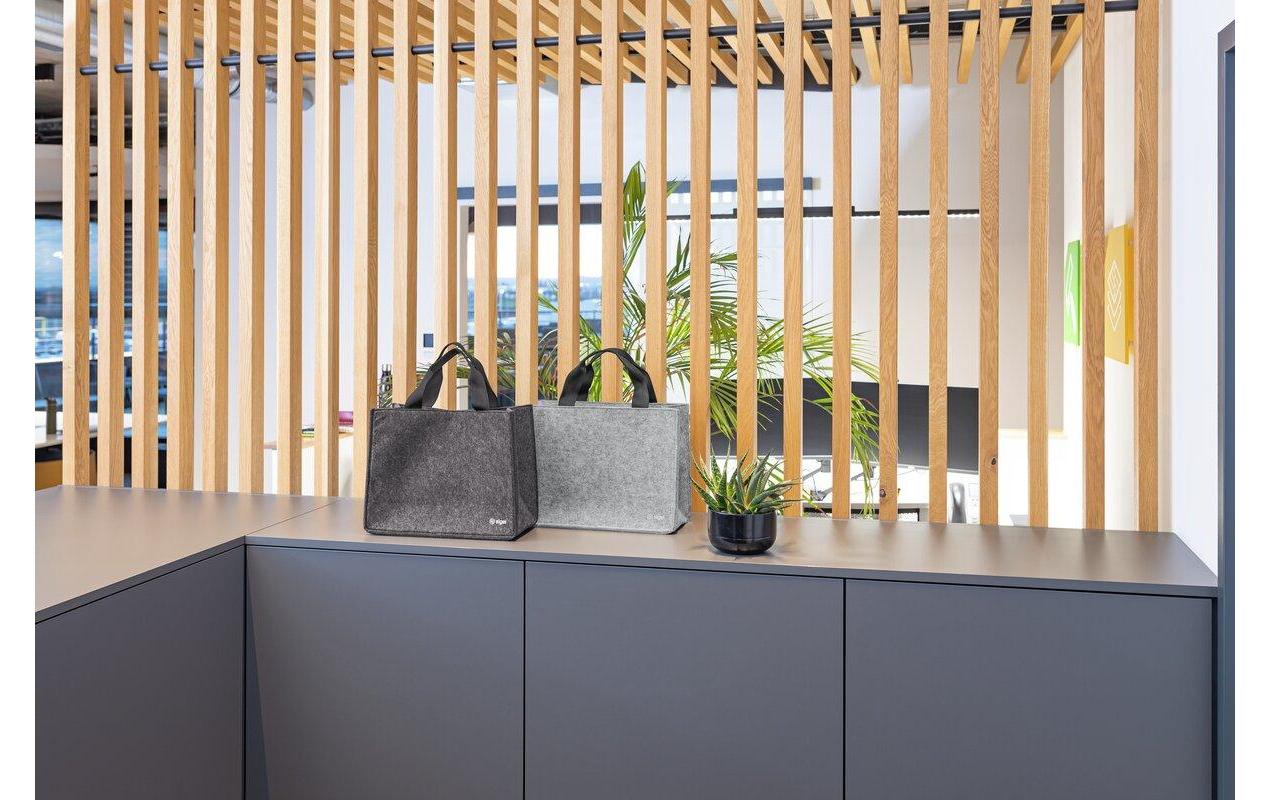 Sigel Notebooktasche Desk Sharing Bag Basic M, Hellgrau 15.4