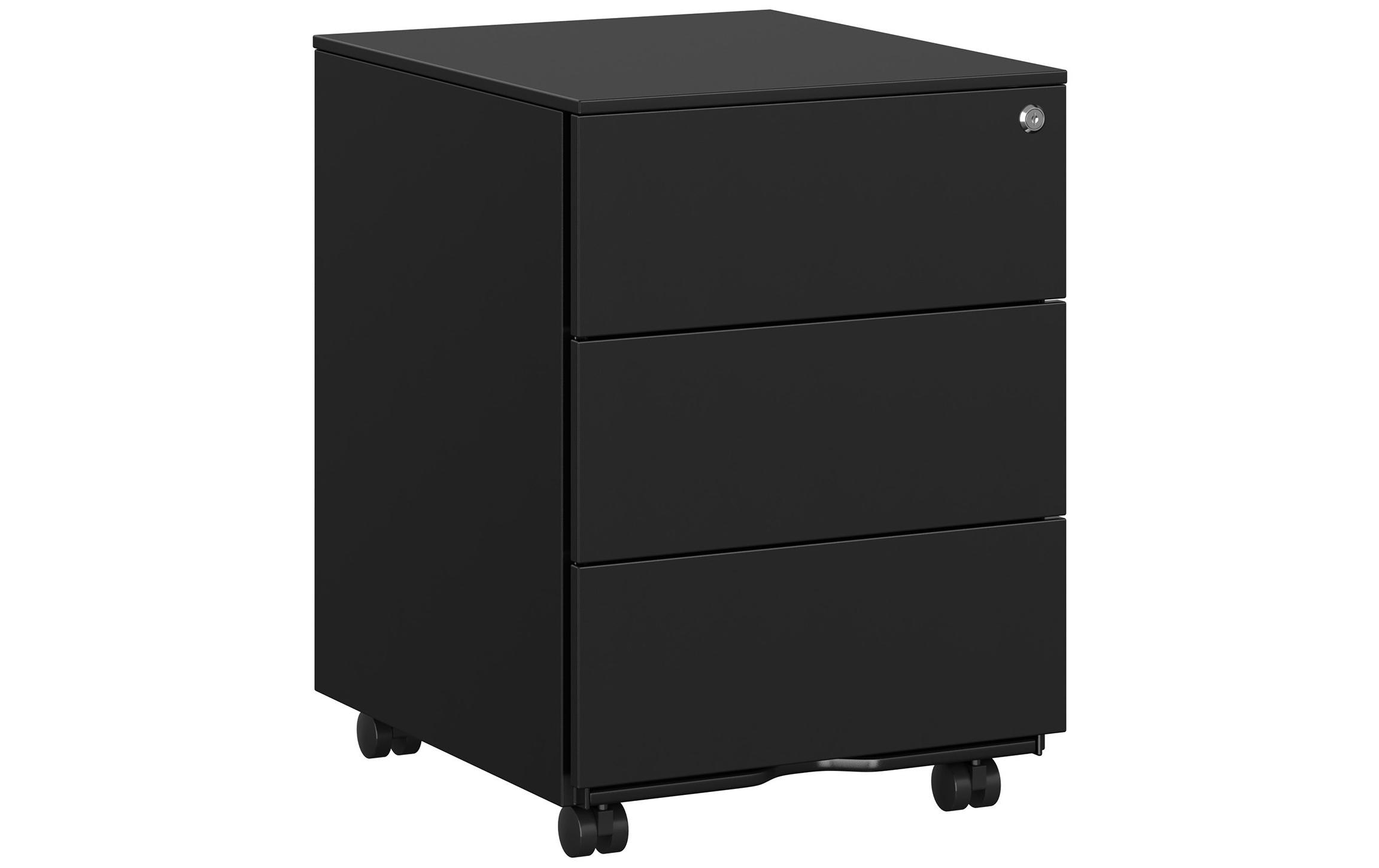 Songmics Multifunktionswagen mit drei Schubladen, Schwarz Songmics Multifunktionswagen mit drei Schubladen, Schwarz