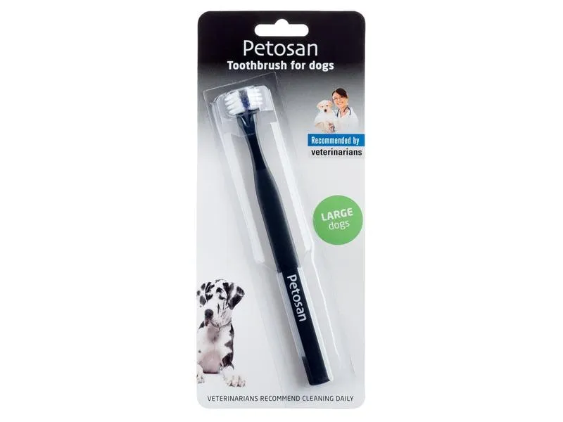 Petosan Hunde-Zahnbürste für Hunde, L