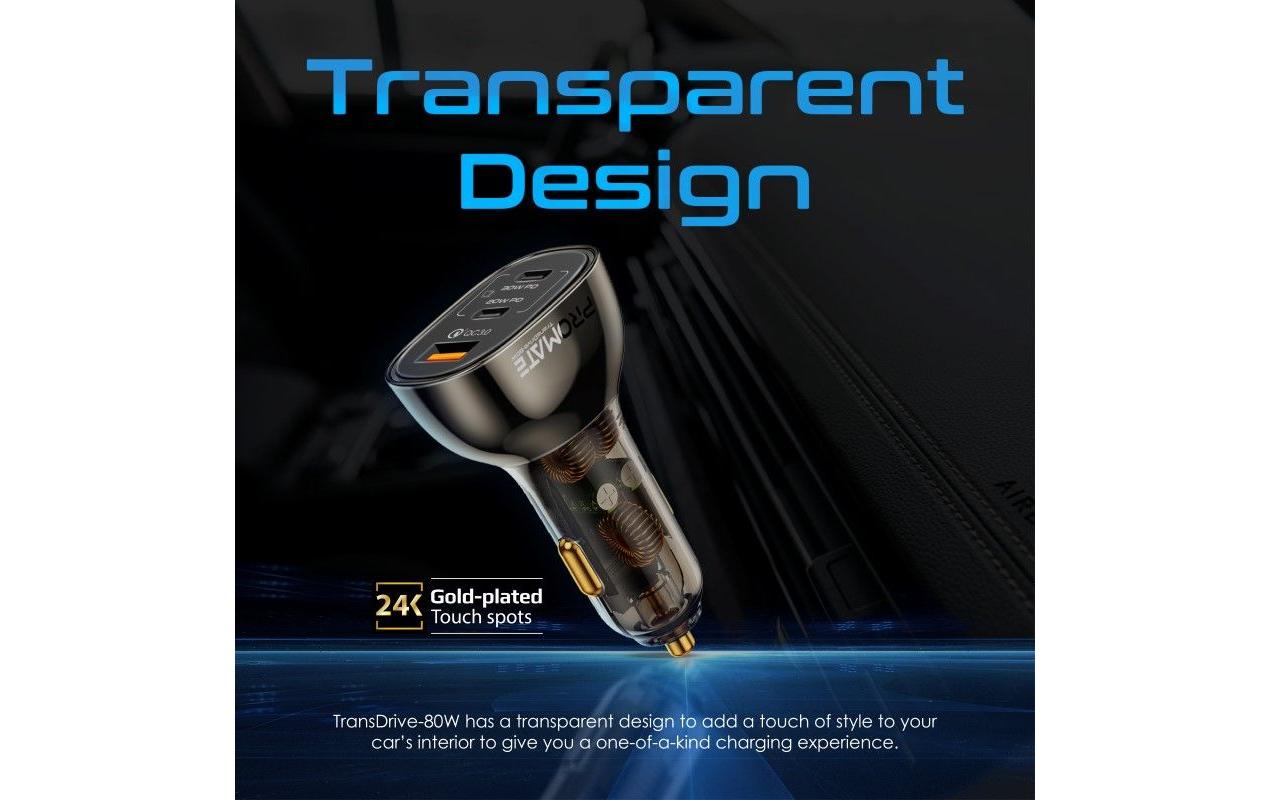 Promate Autoladegerät ProMate TransDrive-80W USB Promate Autoladegerät ProMate TransDrive-80W USB