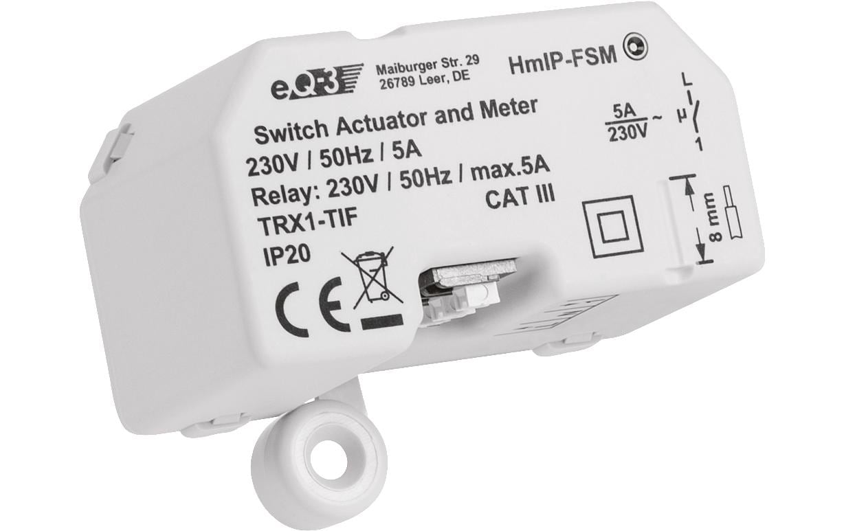 Homematic IP Smart Home Funk-Schalt-Mess-Aktor 5 A Unterputz