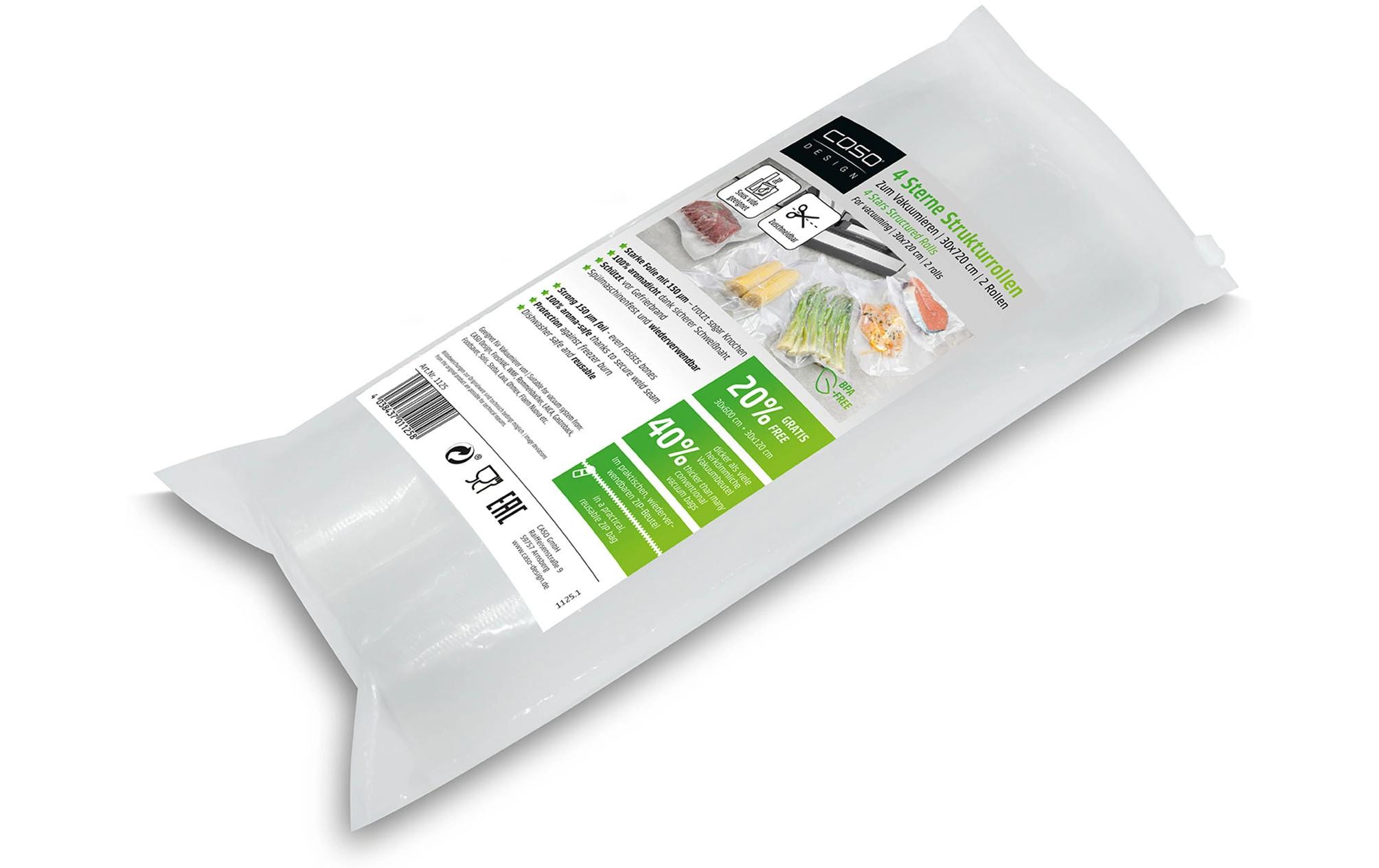 Caso Strukturrollen 4 Sterne 30 x 720 cm, 2 Stück