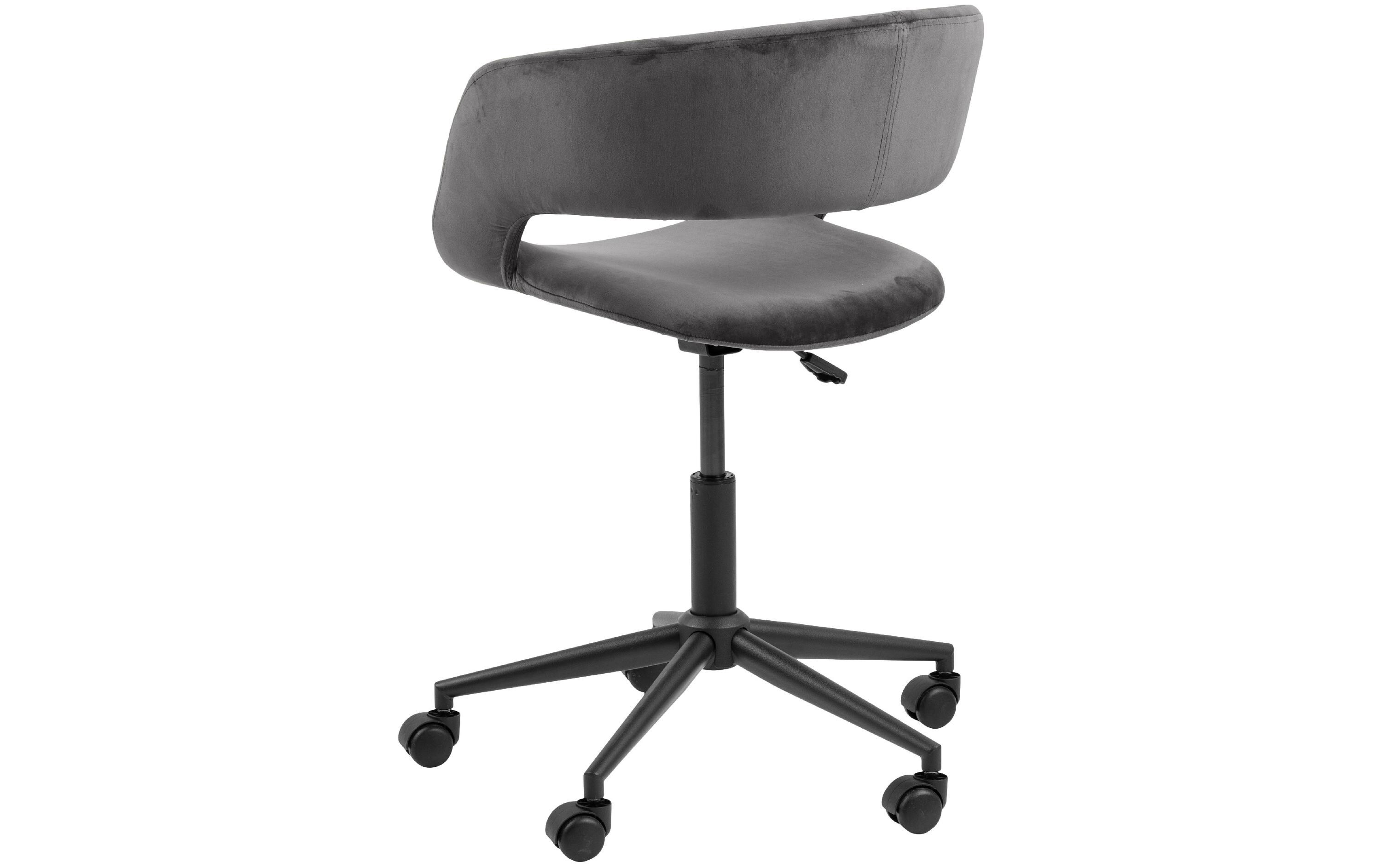 AC Design Bürostuhl Grace, mit Polsterrücken, Dunkelgrau