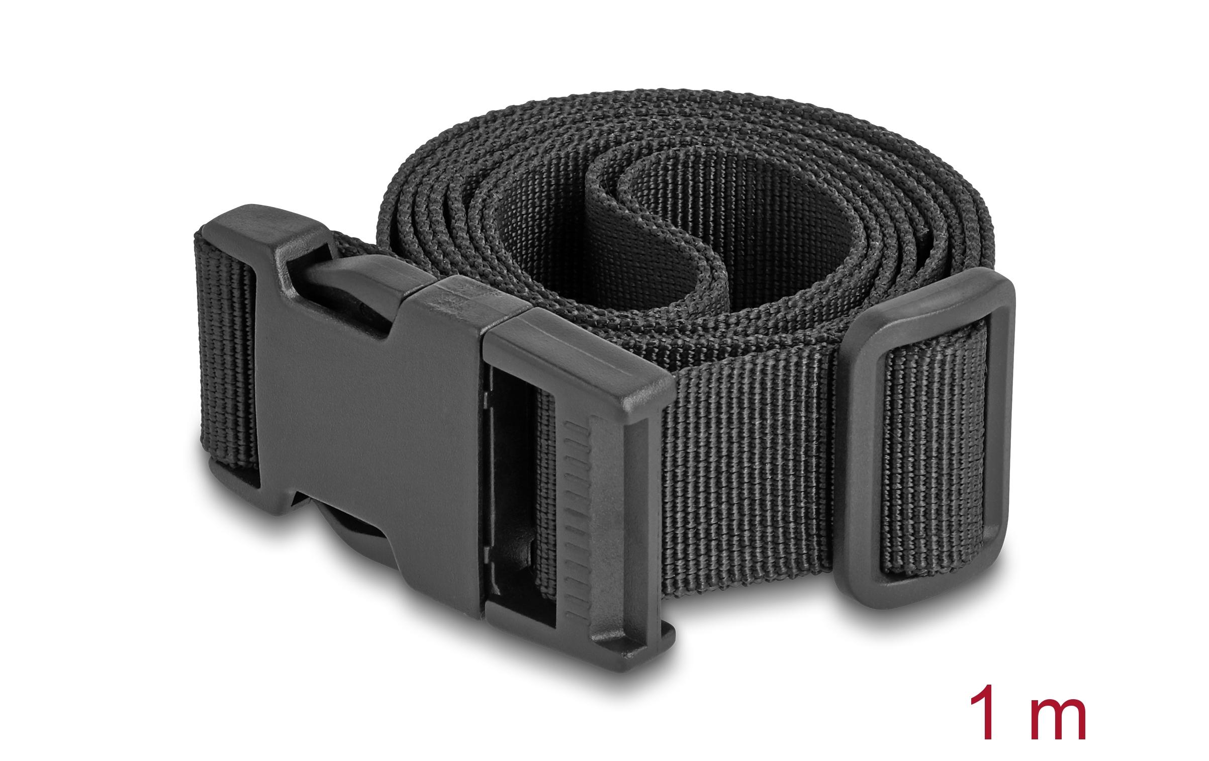 Delock Koffergurt verstellbar, Schwarz, 1.5 m, 2 Stück